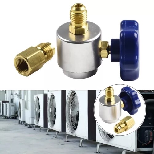 Self Sealing R134A Can Tap Valve Dispenser For A/C Charging Hose AD01 Convertor