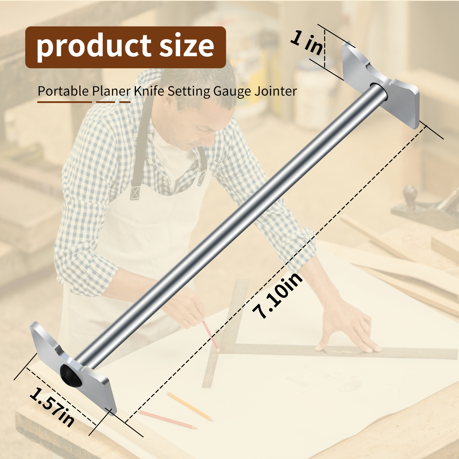 Fits Delta 22-540 12″ Portable Planer Knife Setting Gauge