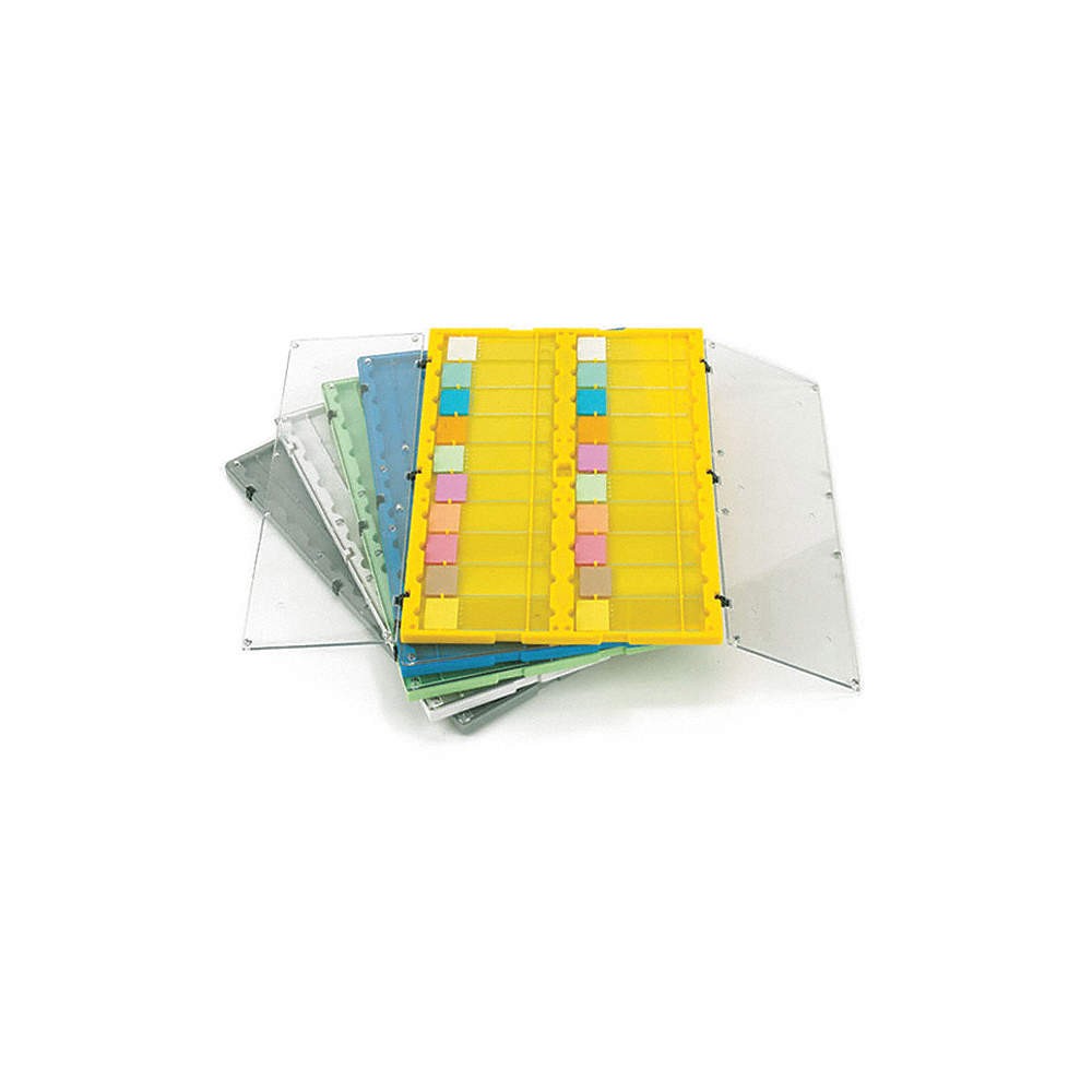 GLOBE SCIENTIFIC Slide Holder,292 x 197 mm,White,PK12 55FH24