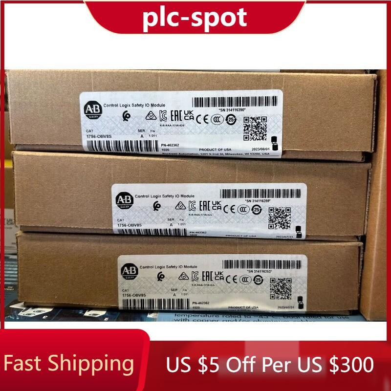 AB 1756-OBV8S ControlLogix Safety I/O Module 1756OBV8S New Sealed US Free Tax