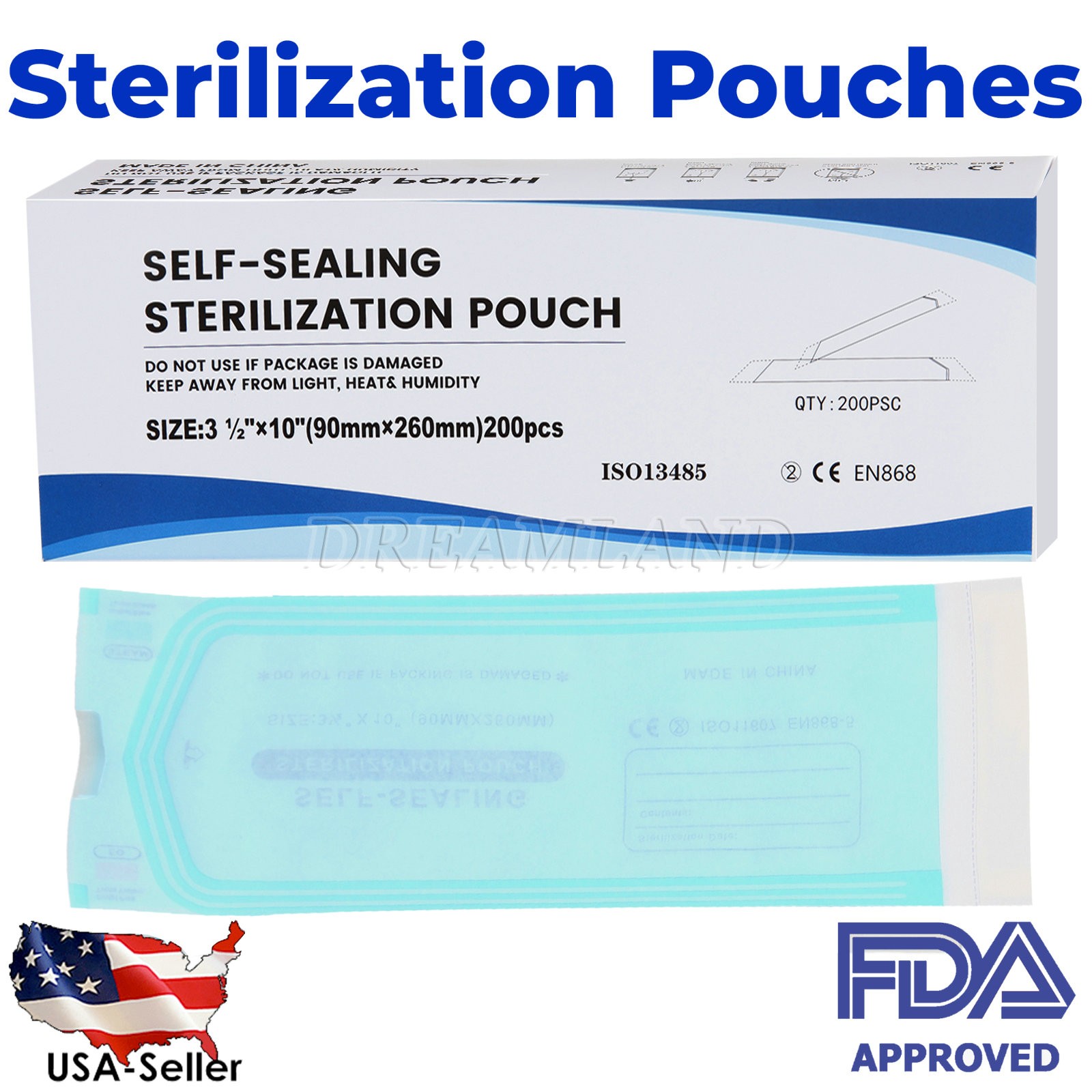 Sterilization Pouches – Self-Sealing Autoclave Bags for Medical, Dental, Tattoo