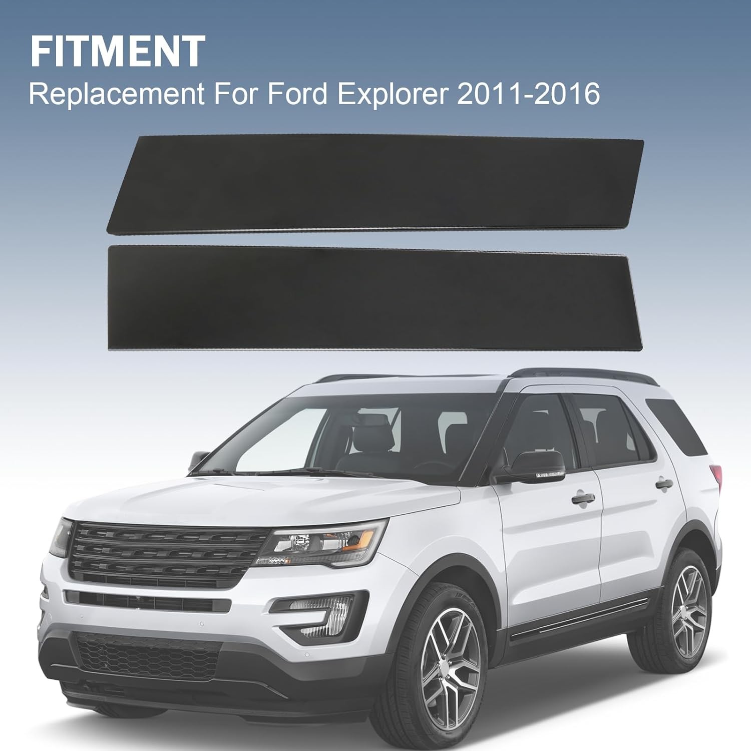 926-449,Driver and Passenger Side Glass Trim on B-pillar for Ford Explorer 11-16