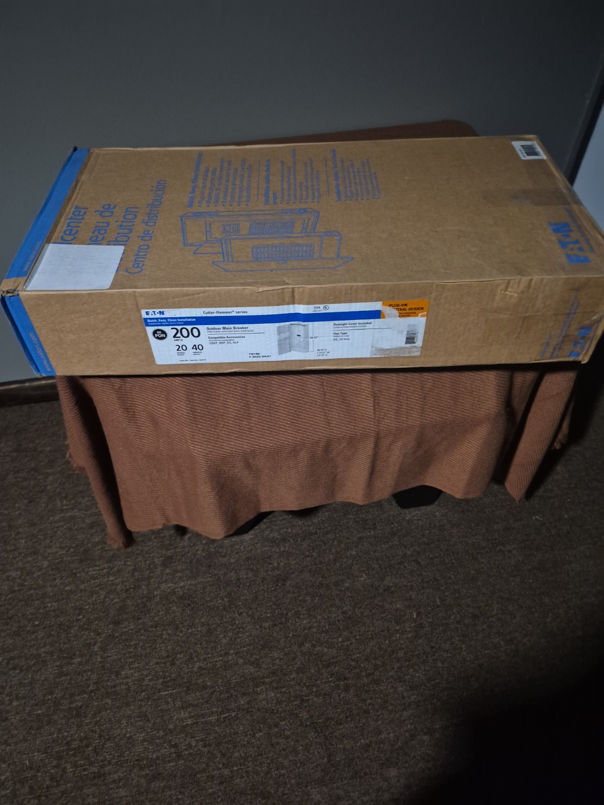 Eaton BRP20B200R 200A 240V Load Center