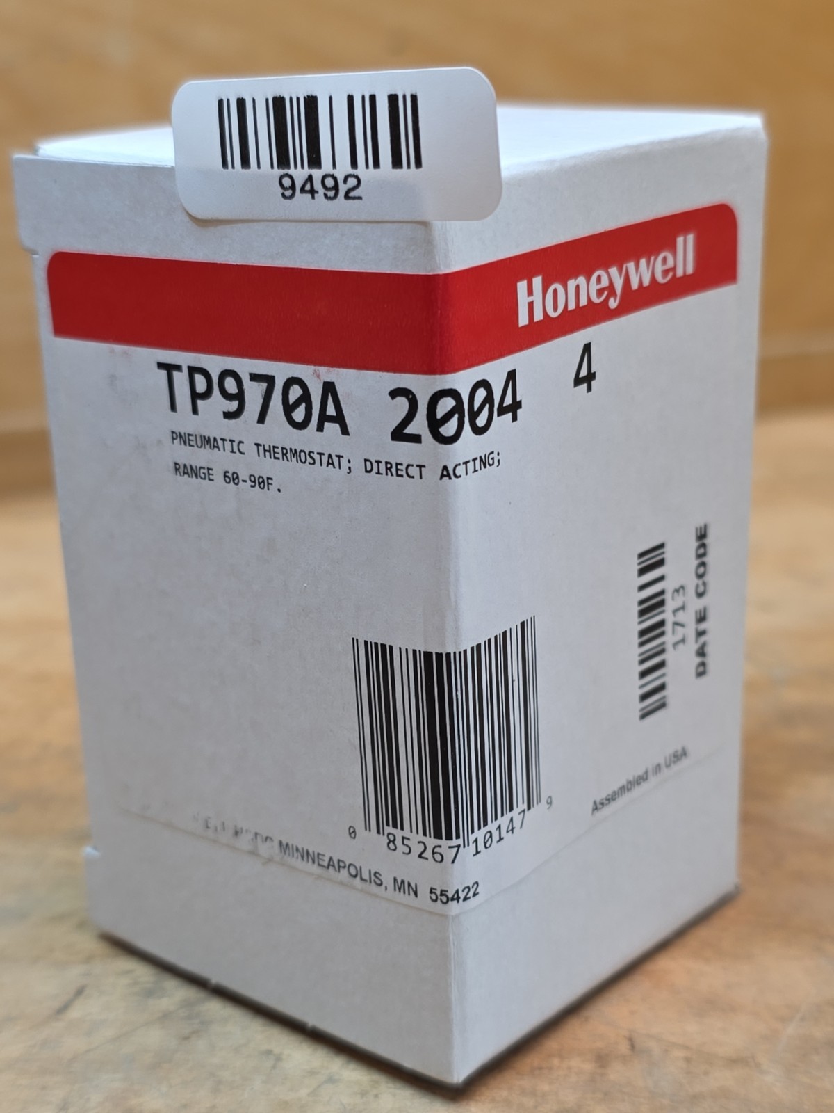 Honeywell TP970A 2004 4 Pneumatic Thermostat Direct Acting Analog – NEW