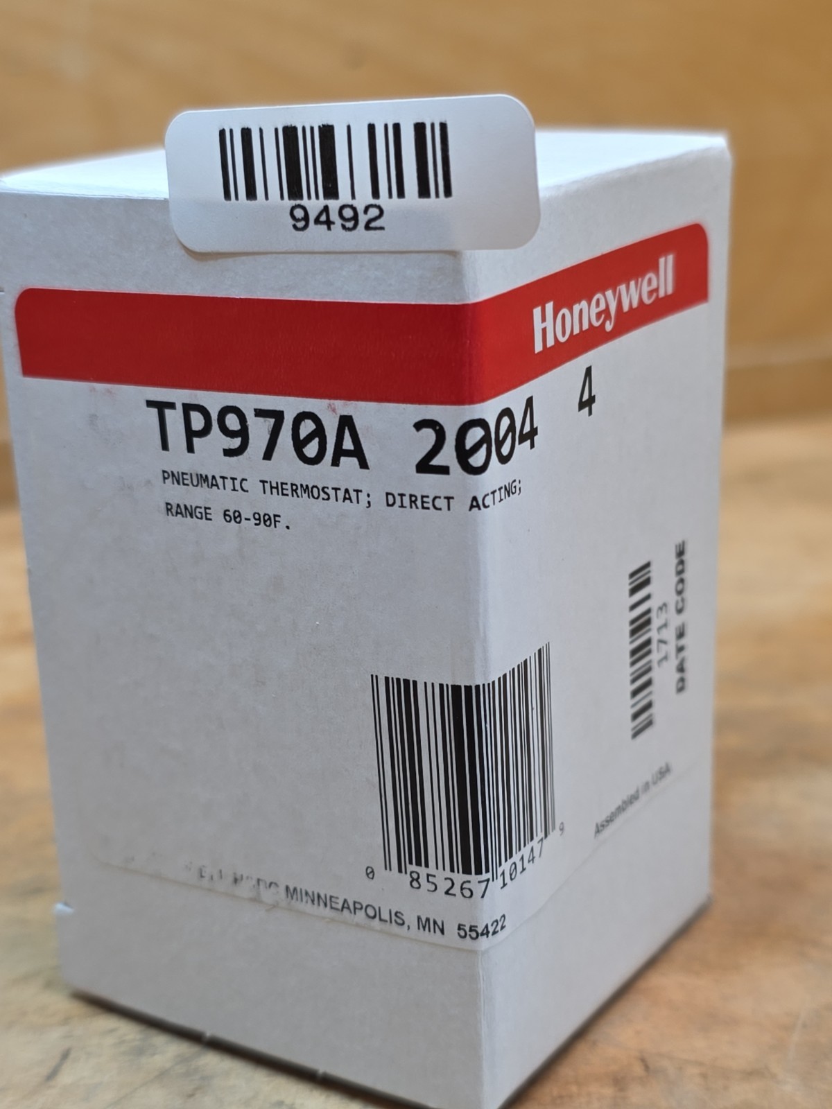 Honeywell TP970A 2004 4 Pneumatic Thermostat Direct Acting Analog – NEW