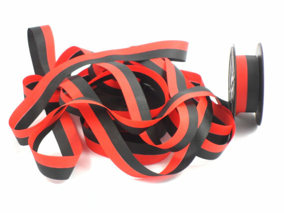 2 PK For Less! Vintage Portable Manual Royal Typewriter Spool Ribbon Black Red