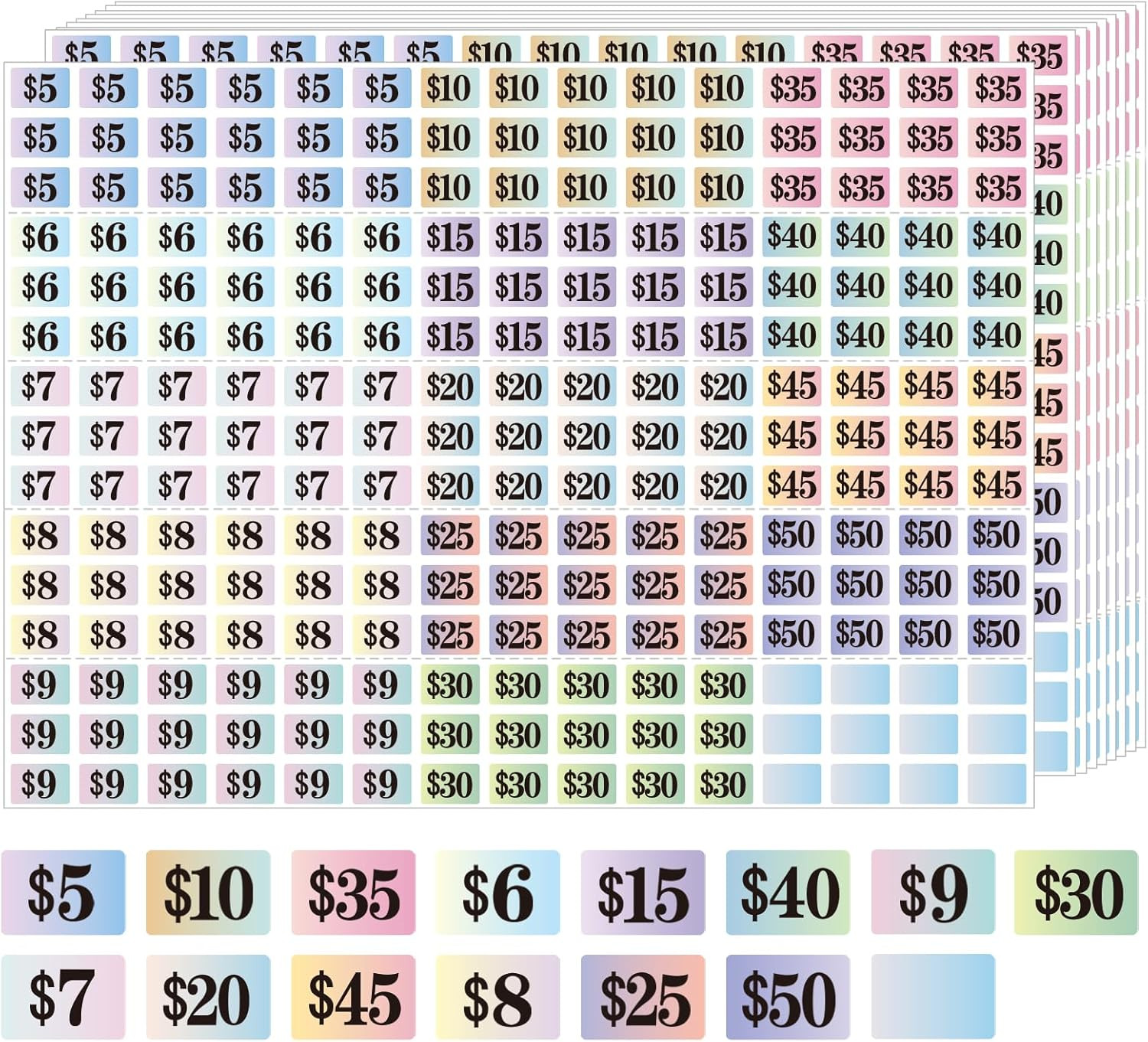 Garage Sale Stickers, 4050 Pcs 1/2″ X 3/4″ Rectangle Price Labels