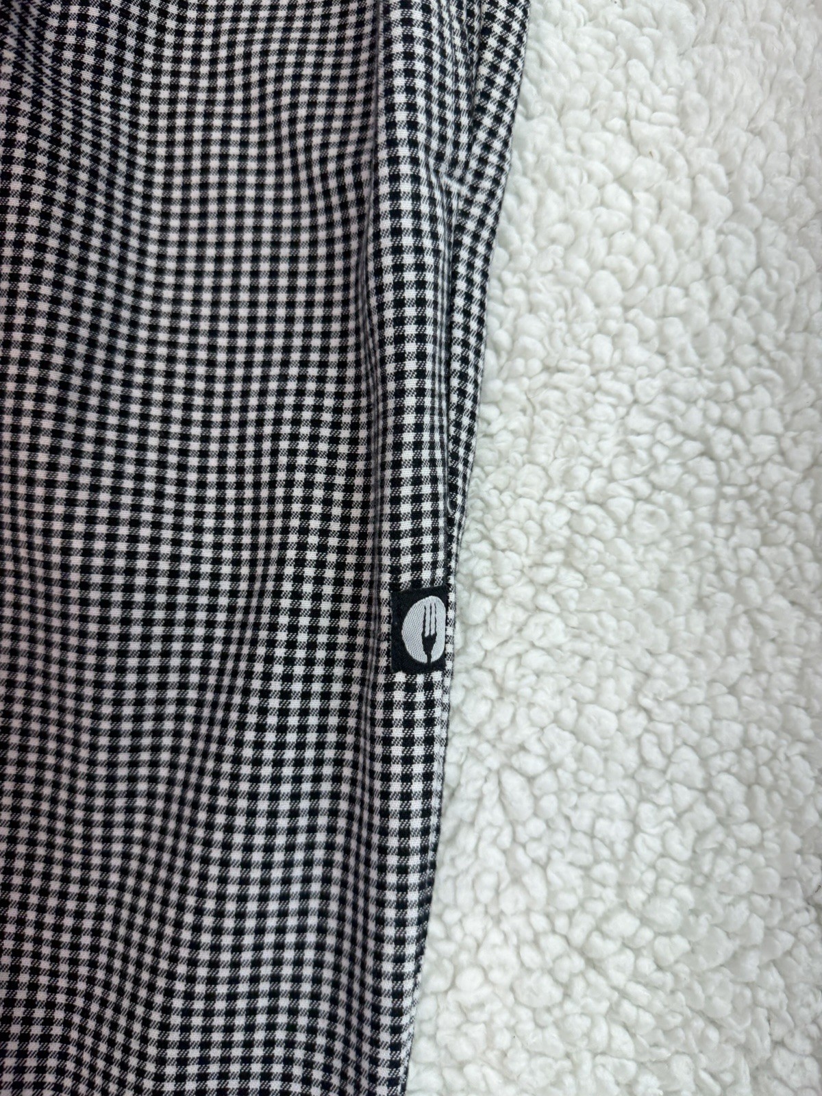 Chef Works Essential Baggy Pants L Black White Gingham Check Uniform Unisex
