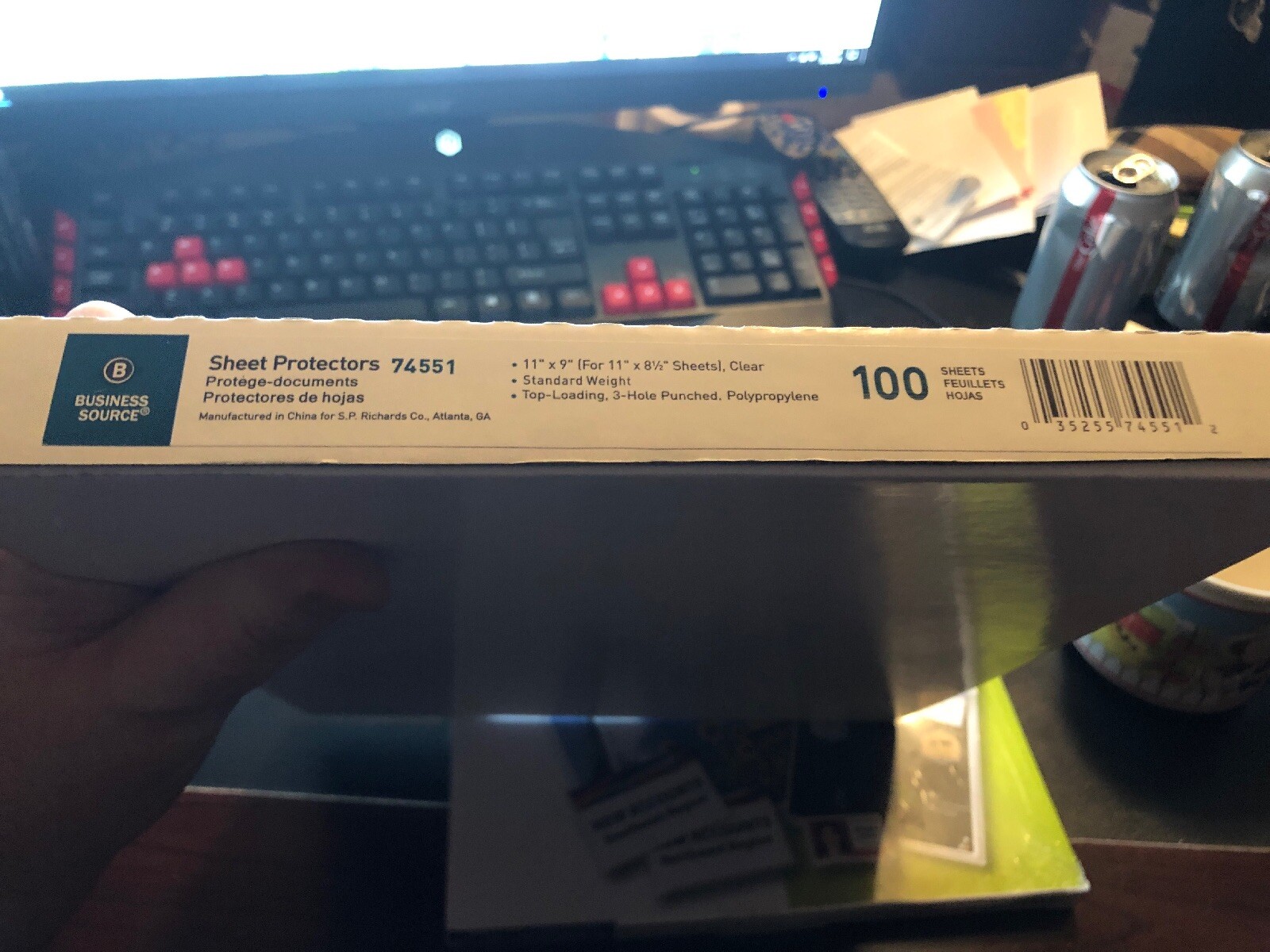 Business Source Top Loading Sheet Protector – Letter 8.50″ X 11″ – (bsn74551)