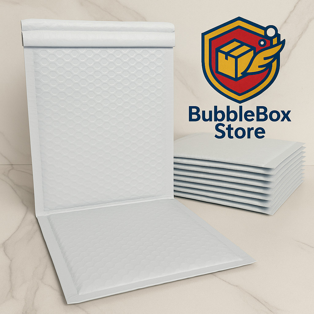 ANY SIZE POLY WHITE BUBBLE MAILERS MAILING SHIPPING PADDED BAGS ENVELOPES