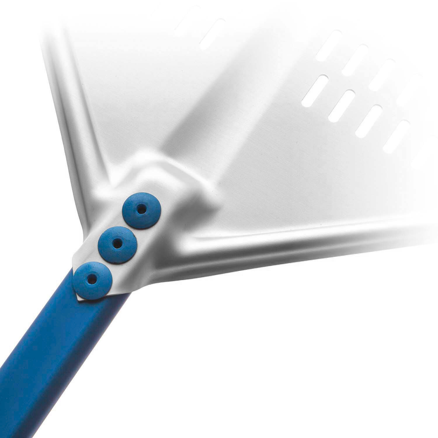 Gi.Metal Azzurra Rectangular Perforated Anodized Aluminum Pizza Peel 13″/47″