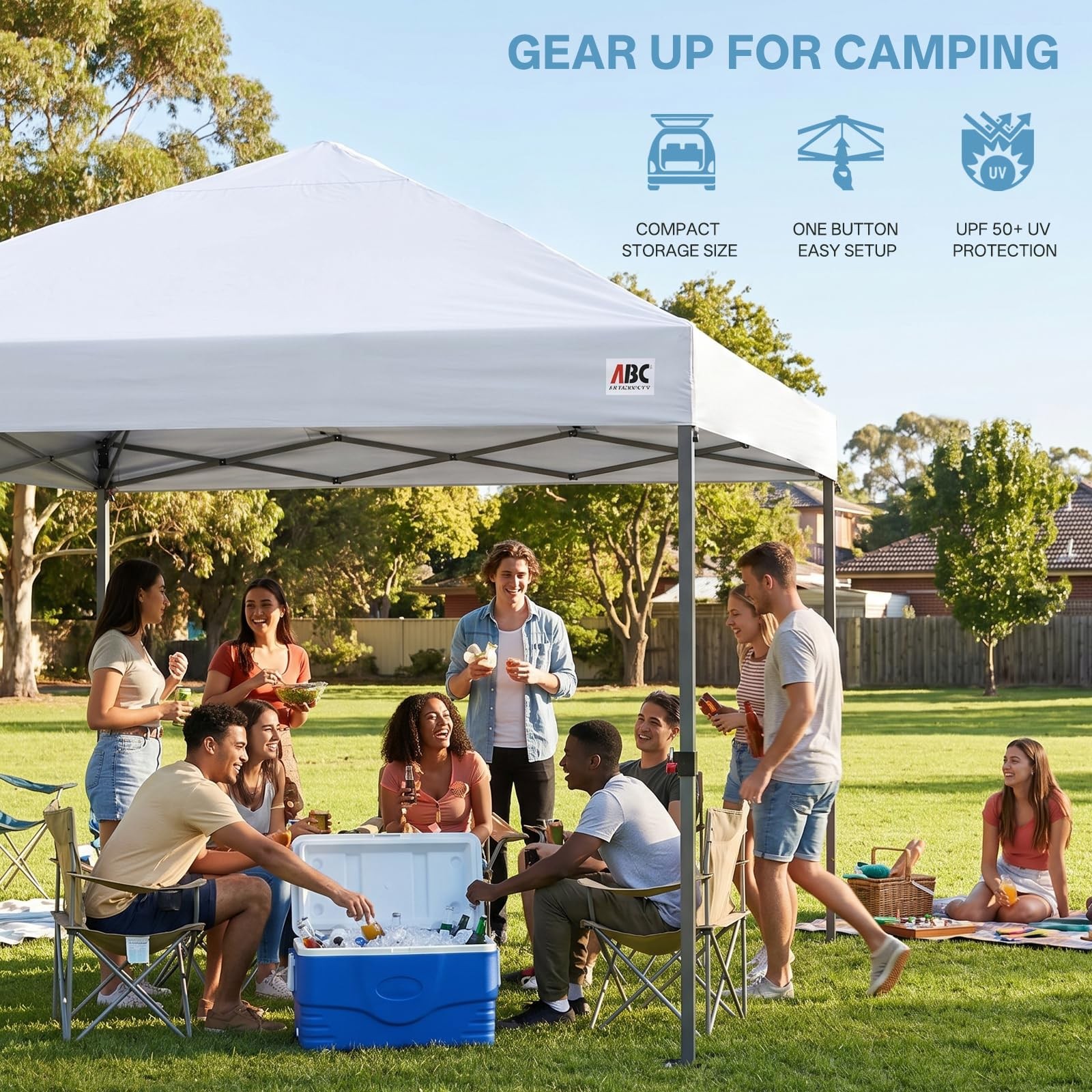 Abccanopy 10X10 Pop Up Canopy Tent Easy Setup Instant Shelter Wheeled Bag Heavy