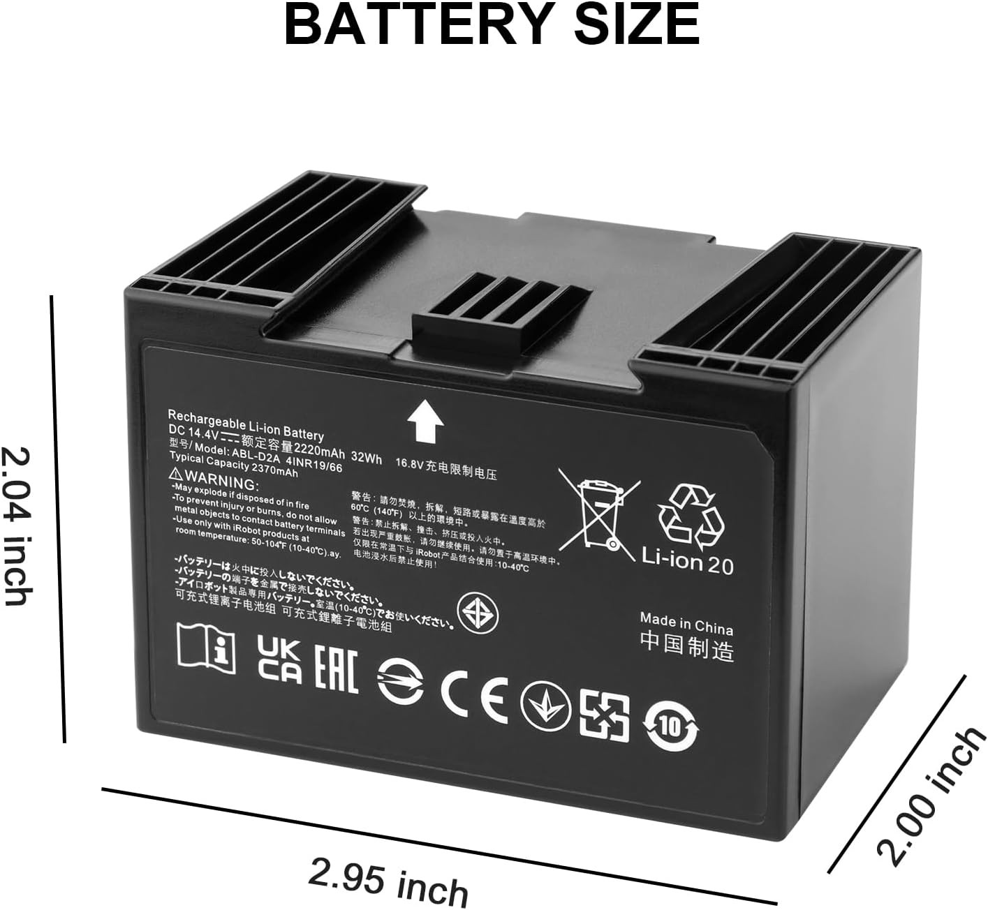 ABL D2 Battery for iRobot Roomba i3 i4 i5 i6 i7 i8 e5 e6 j7 j8 Combo j5 j7