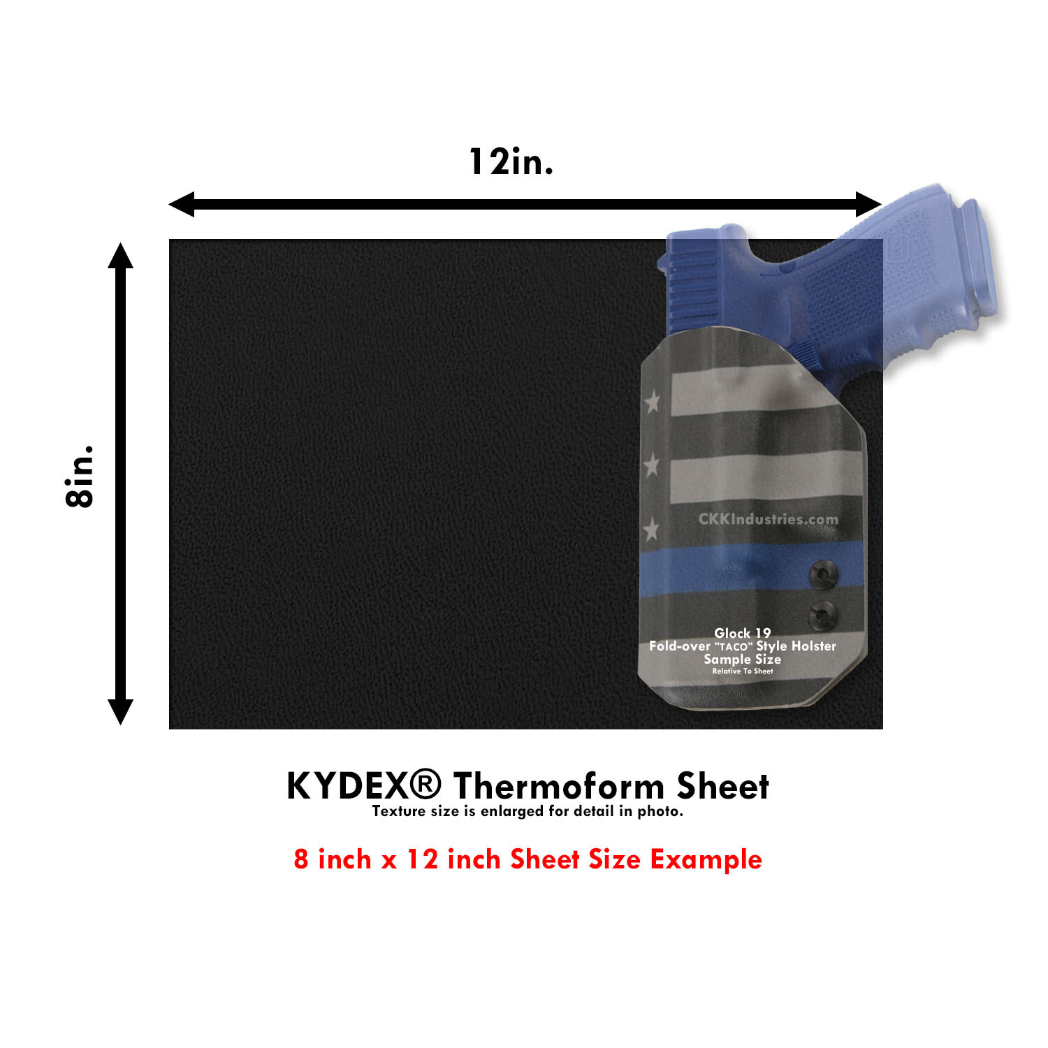 DIY Holster Making Kits – 1-Piece Adjustable Retention Holster Design – w/FOMI