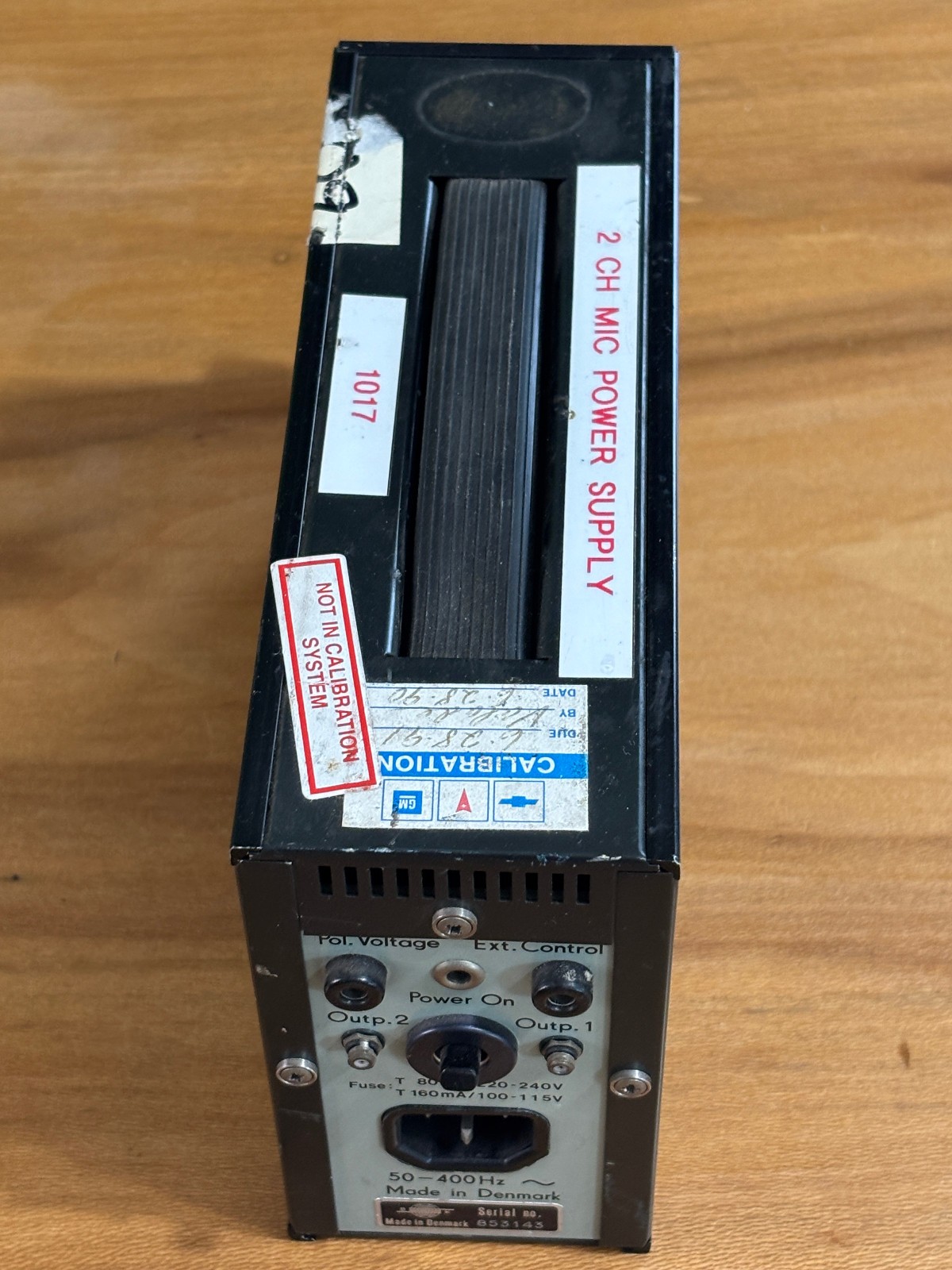 B&K Type 2807 Two Channel Microphone Power Supply Denmark Untested