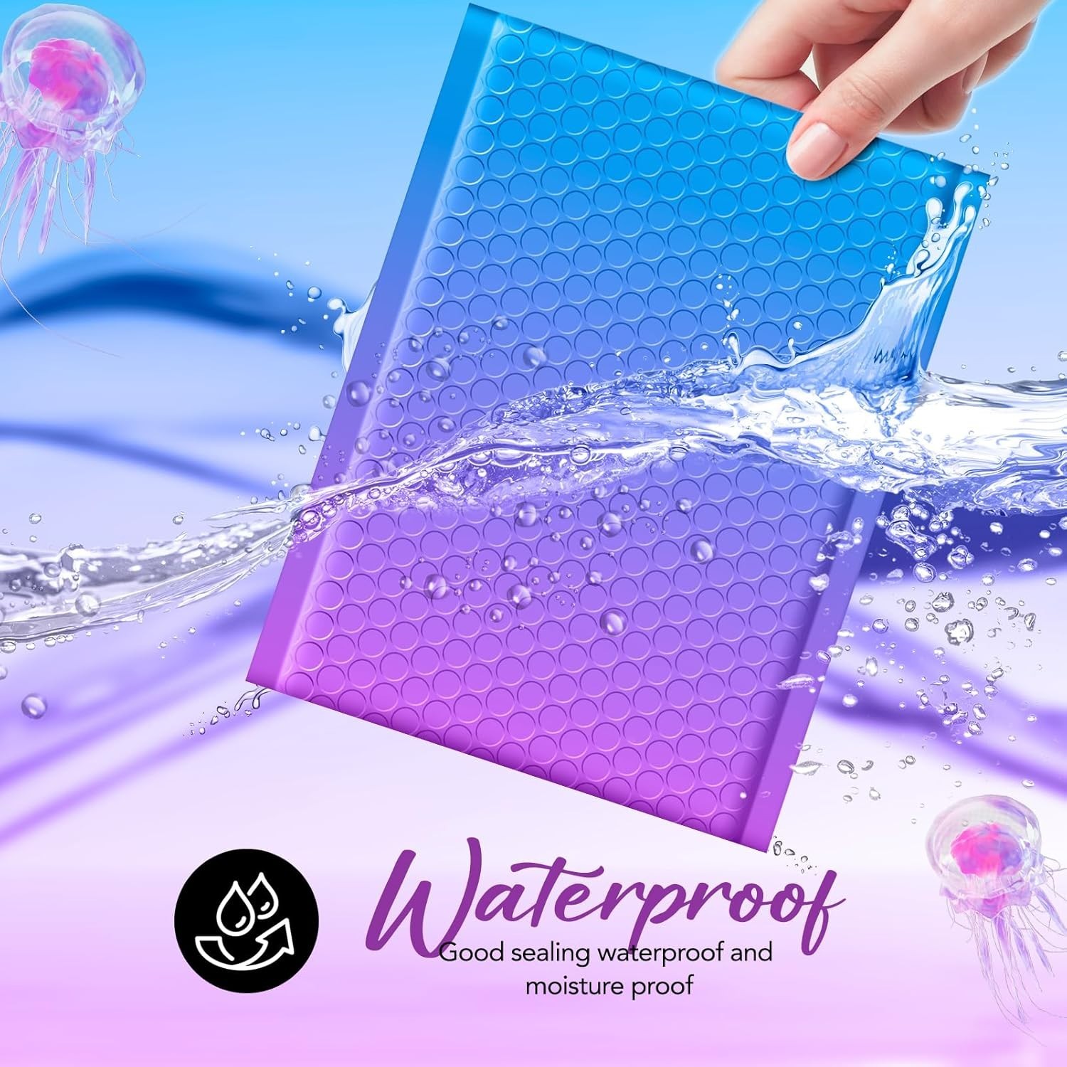 600Pc Poly Bubble Mailers 6×10 Padded Envelopes Shipping Mailing Bags BluePurple