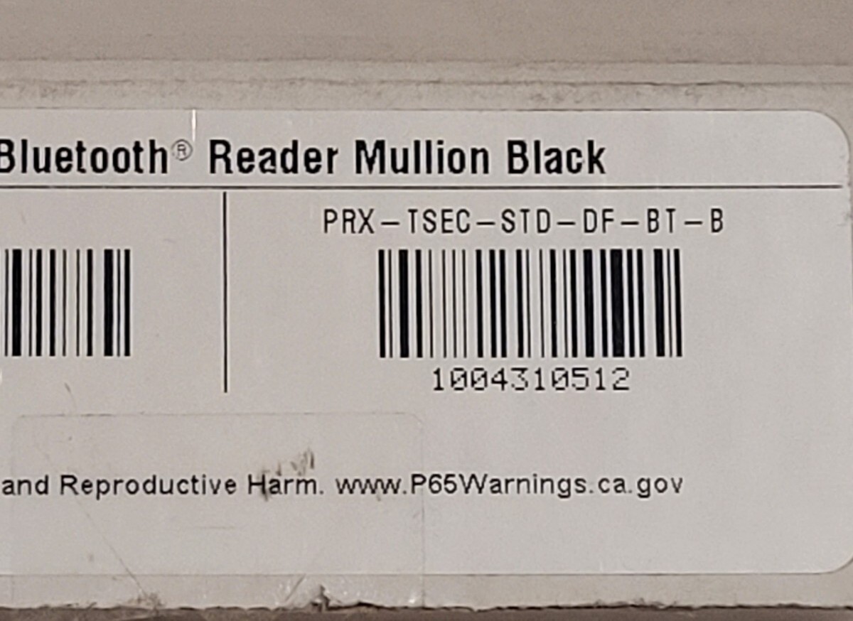 ICT tSec 13.56MHz/Bluetooth Reader Mullion Black PRX-TSEC-STD-DF-BT-B Brand New