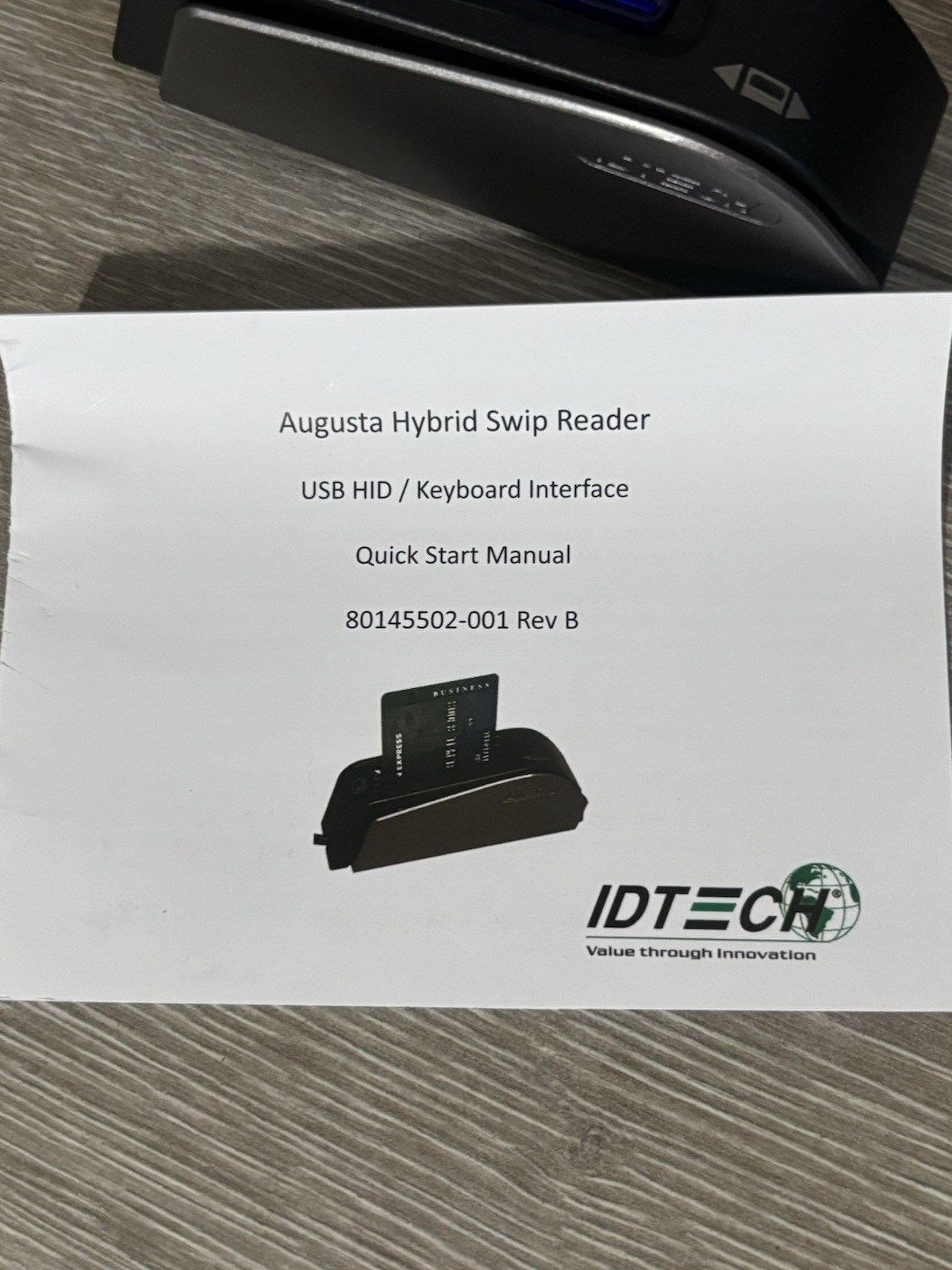 ID Tech Augusta, IDEM-251P, USB Chip and Magnetic Stripe Card Reader