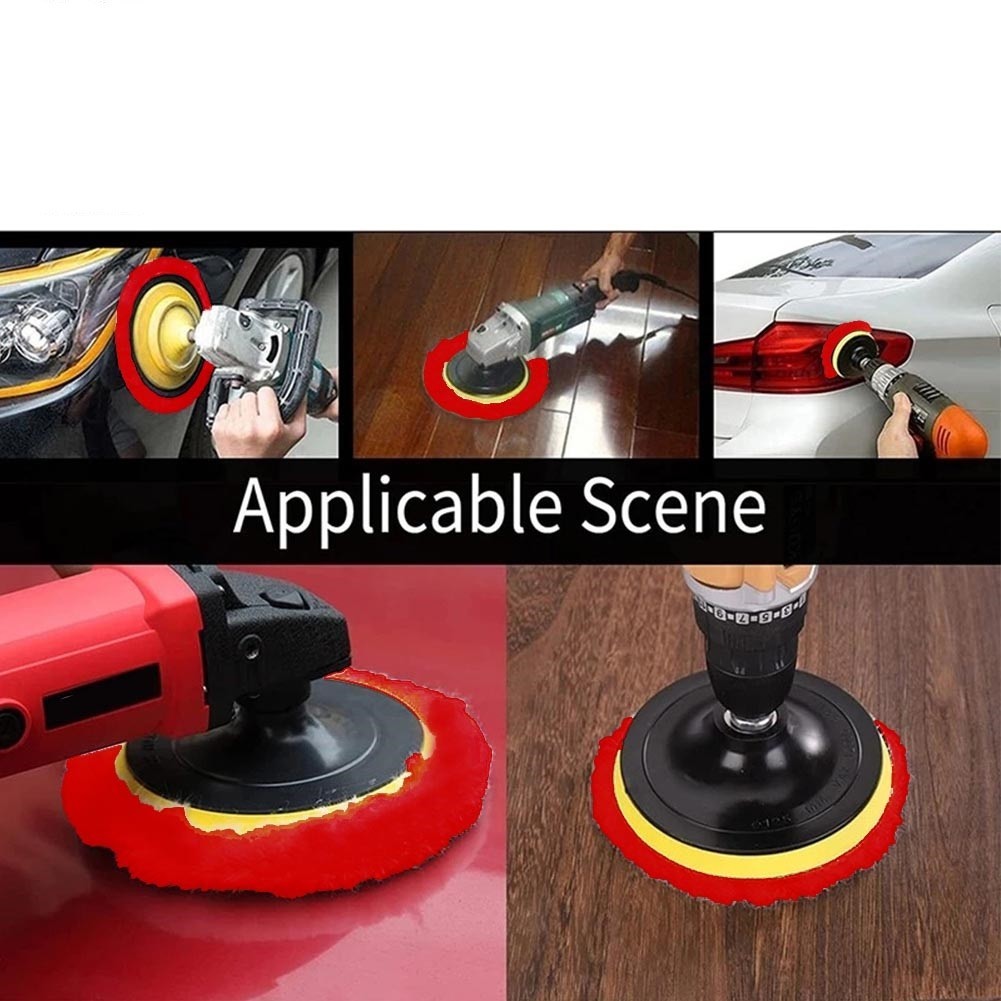 Car Maintenance Polishing Pads Polishing Red Sponge Foam 3/4/5/6/7 Inch