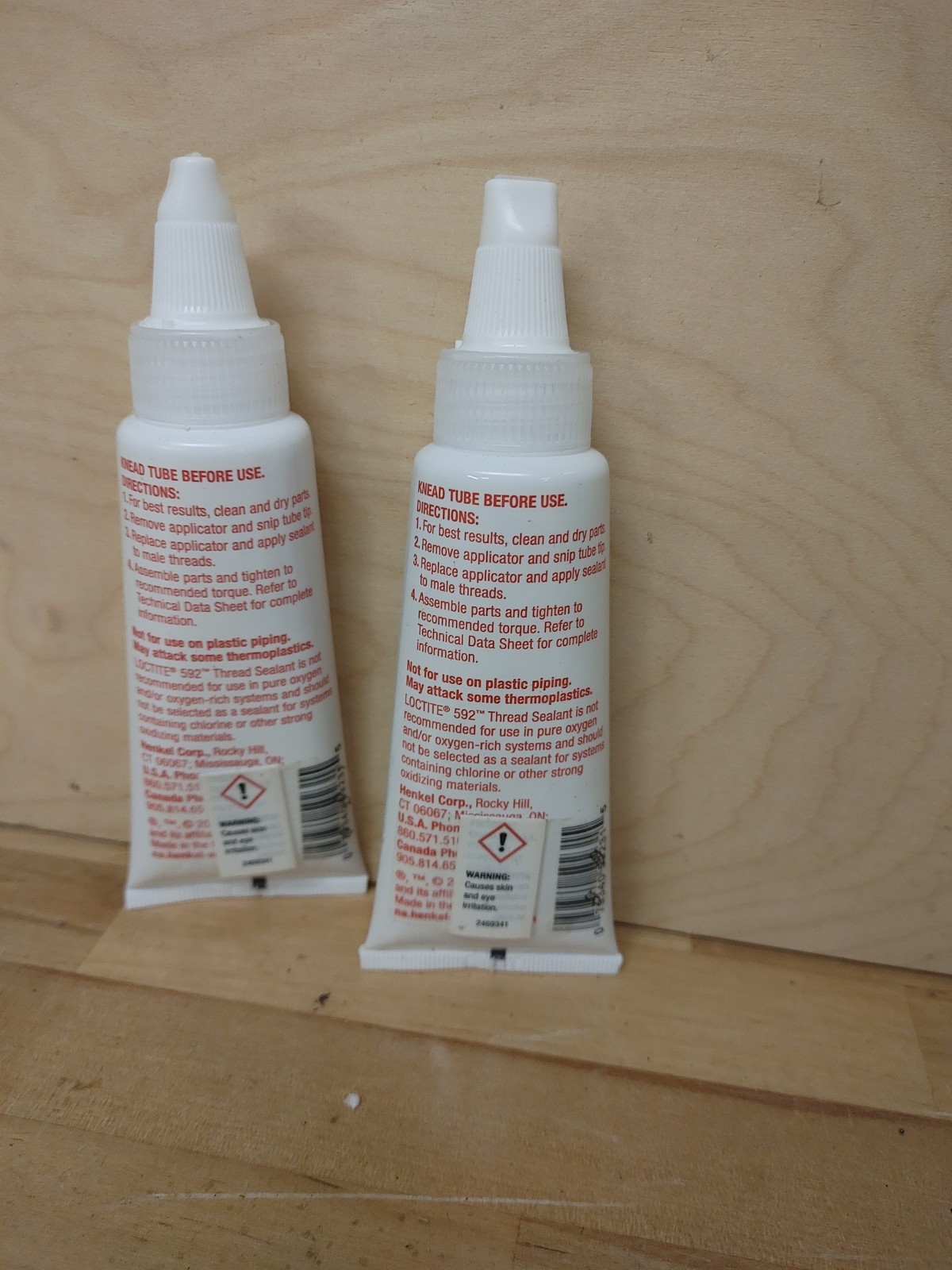 (2) Loctite 592 Thread Sealant 50mL Pipe Sealant PTFE 1.69 FL. OZ. 59231 209761