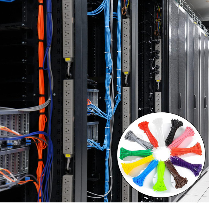 1200 Pcs Mixed Colored Zip Ties, 4 Inch Multicolor Self-Locking Nylon Cable Zip