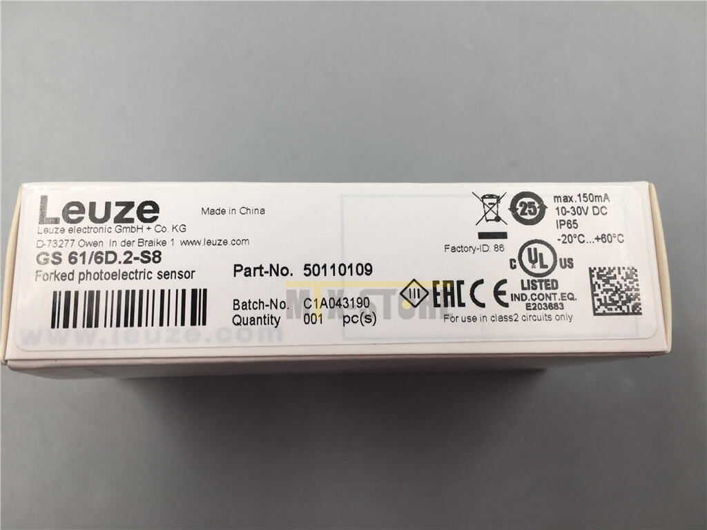 1pcs New Leuze Sensor GS 61 6D.2-S8 GS61 6D.2-S8 GS616D.2-S8 GS61-6D.2-S8
