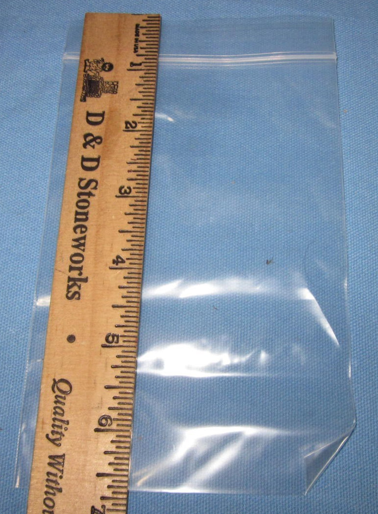a Box of 1000 Clear Resealable Plastic Bags ~ 4″ x 6″ x 2mil