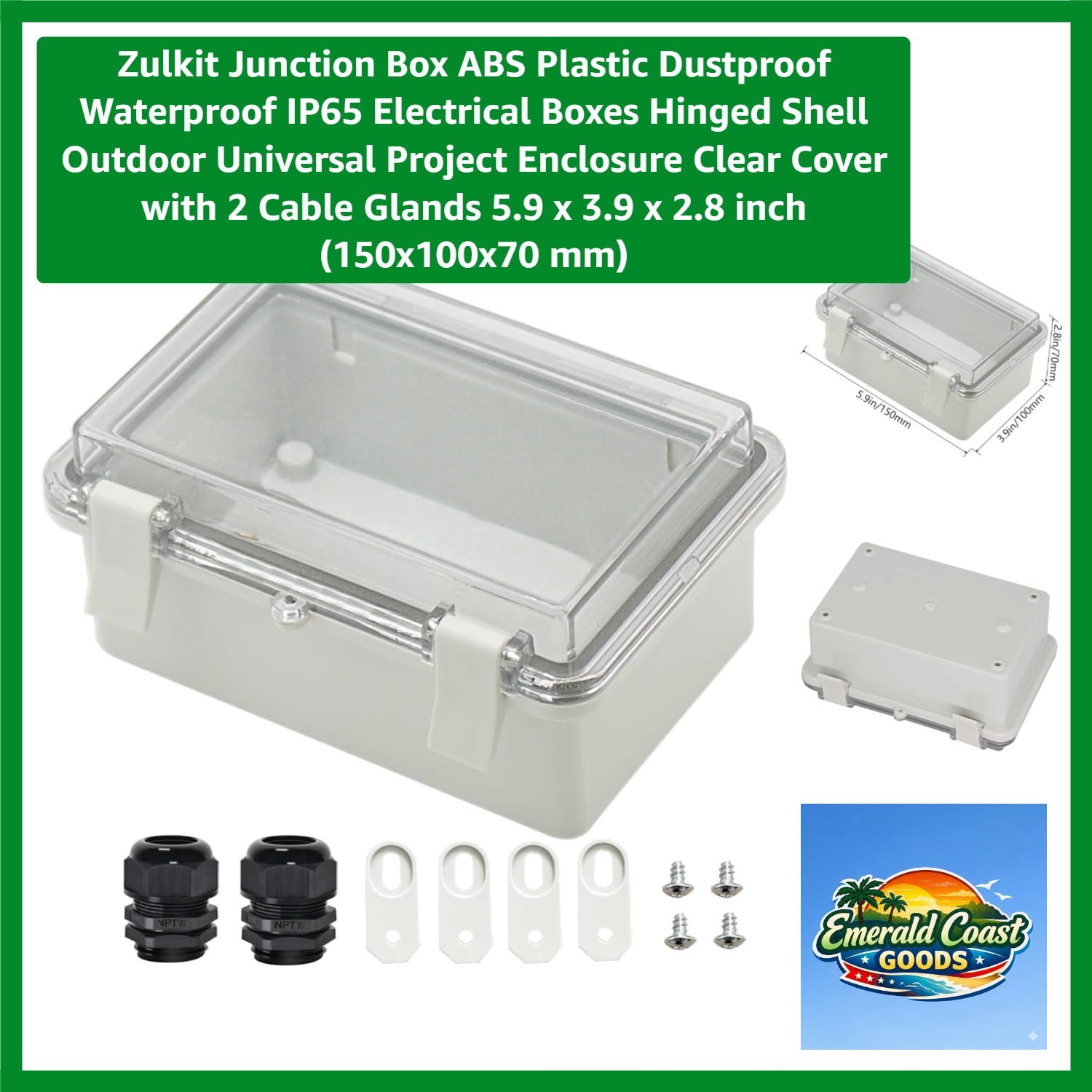 Junction Box ABS Plastic Dustproof Waterproof Electrical Boxes Hinged Shell …