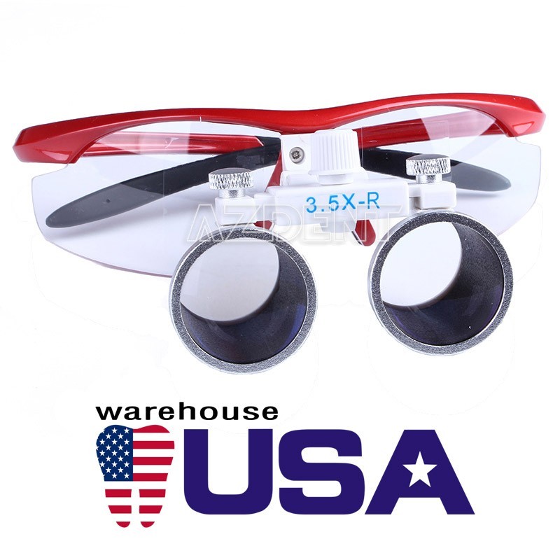 AZDENT Dental 3.5X Surgical Magnifying Binocular Loupes Headband Magnifier
