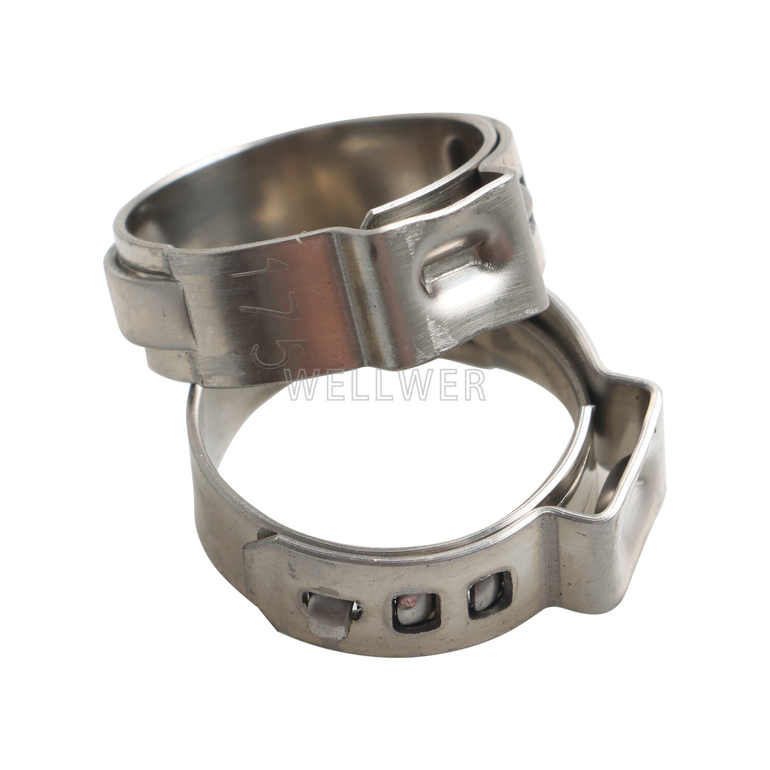 100Pcs 1/2″ PEX Stainless Steel Clamp Cinch Rings Crimp Pinch Fitting