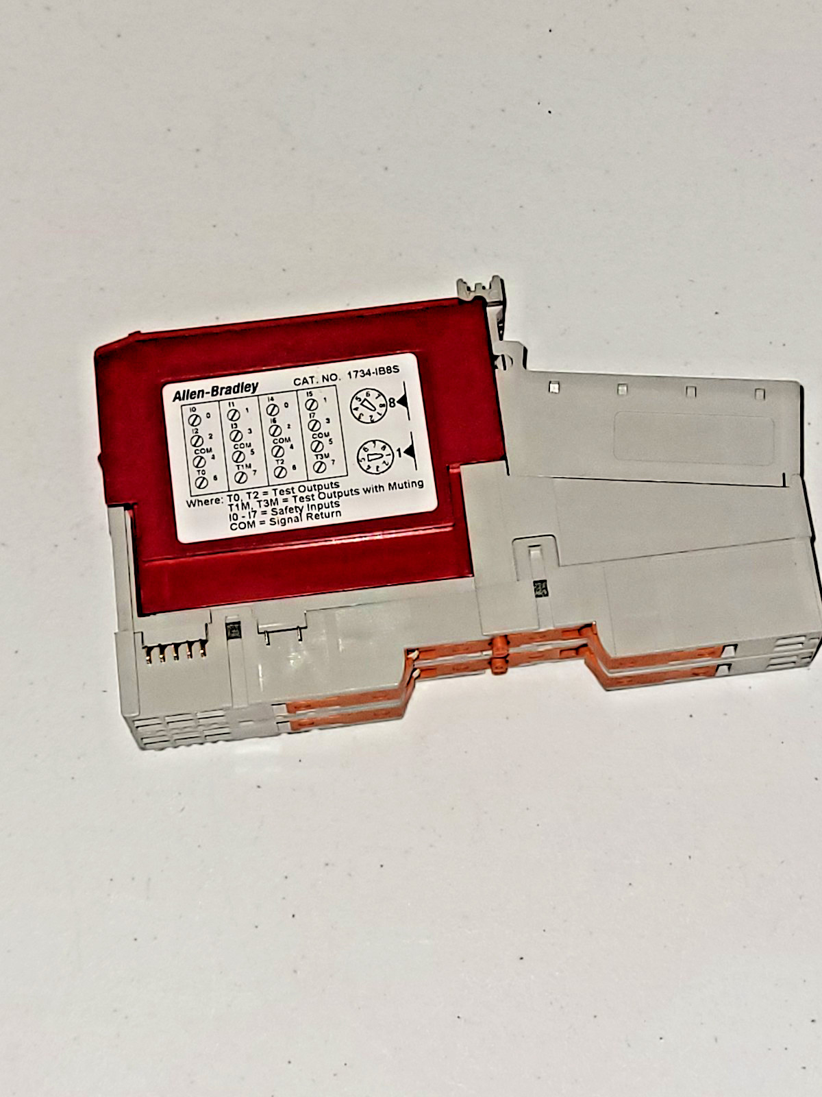 Allen Bradley 1734-IB8S Safety Sink Input Module 1734-1B8S with 1734-MB 1734-RTB