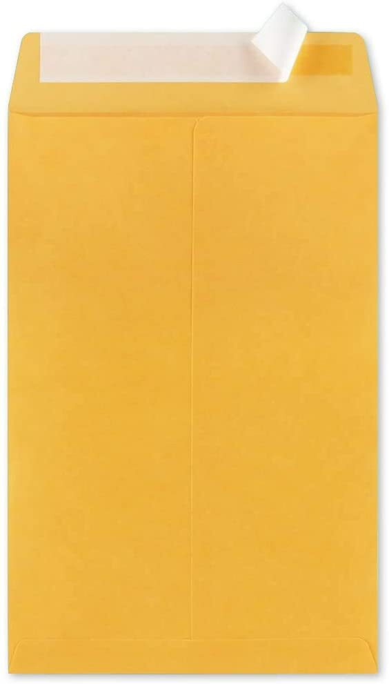 500-9×12 Brown Kraft Self Seal Catalog Envelopes with Peel Mailing 28lb