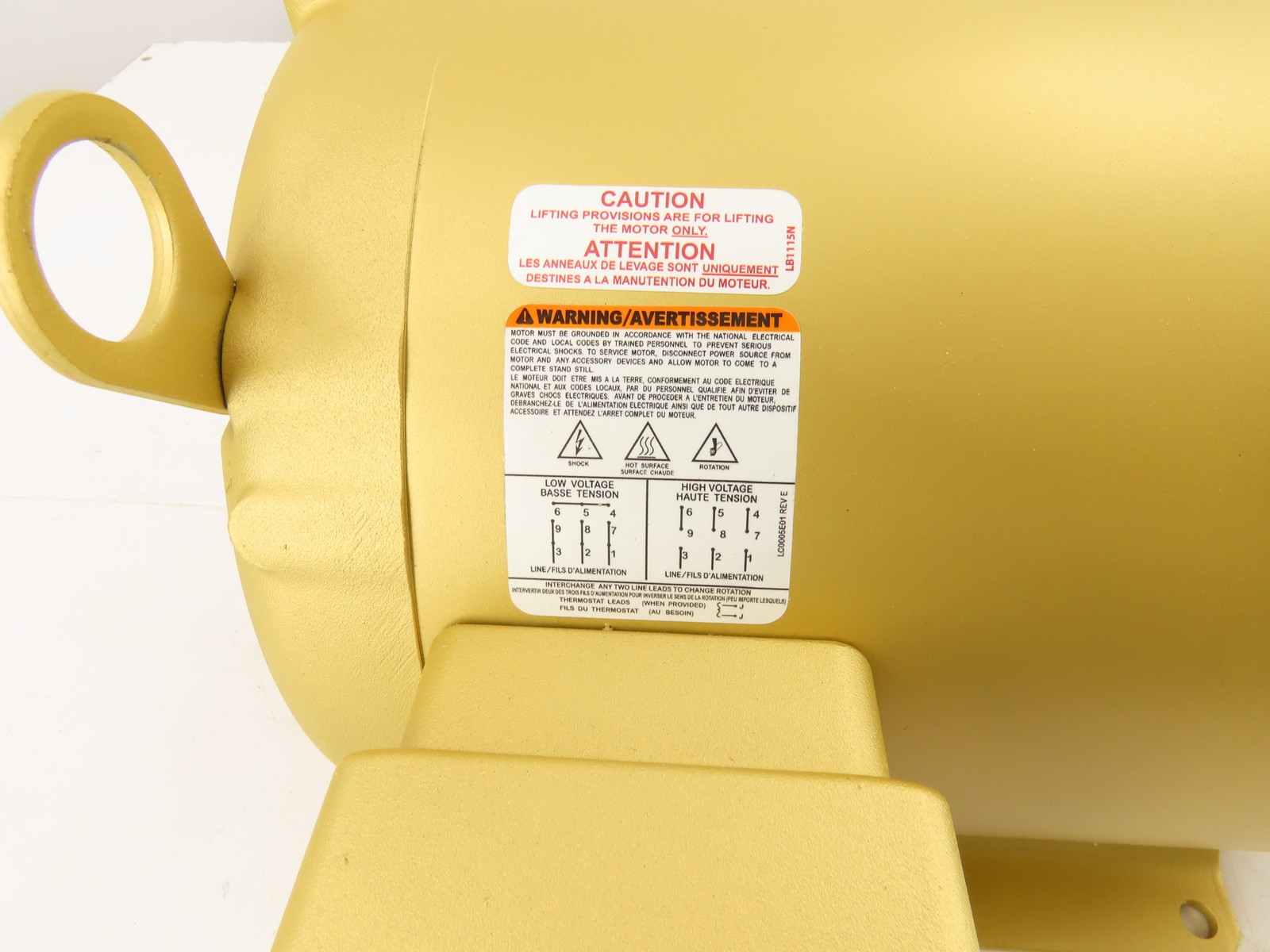 Baldor Electric Motor 10 HP 230/460V 3PH 1770 RPM 215T Frame Compare to EM3313T
