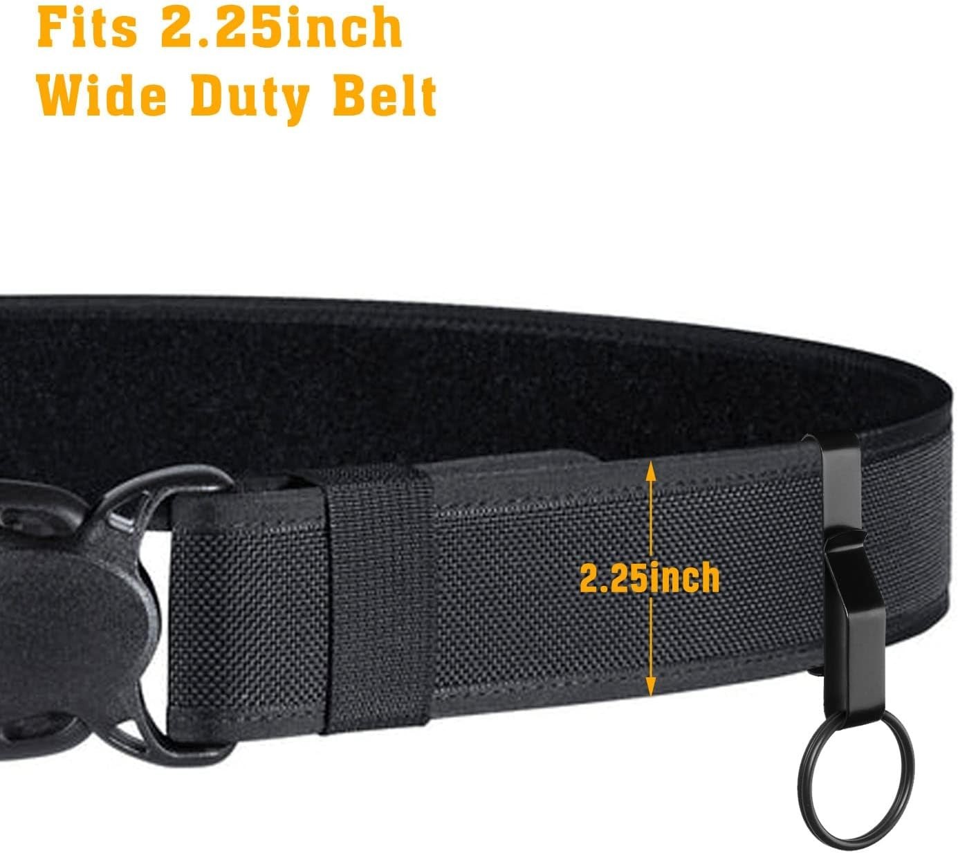 2 PK- Zak Tool Tactical Keyring Holder Steel Duty Belt Clip For Police USA Made