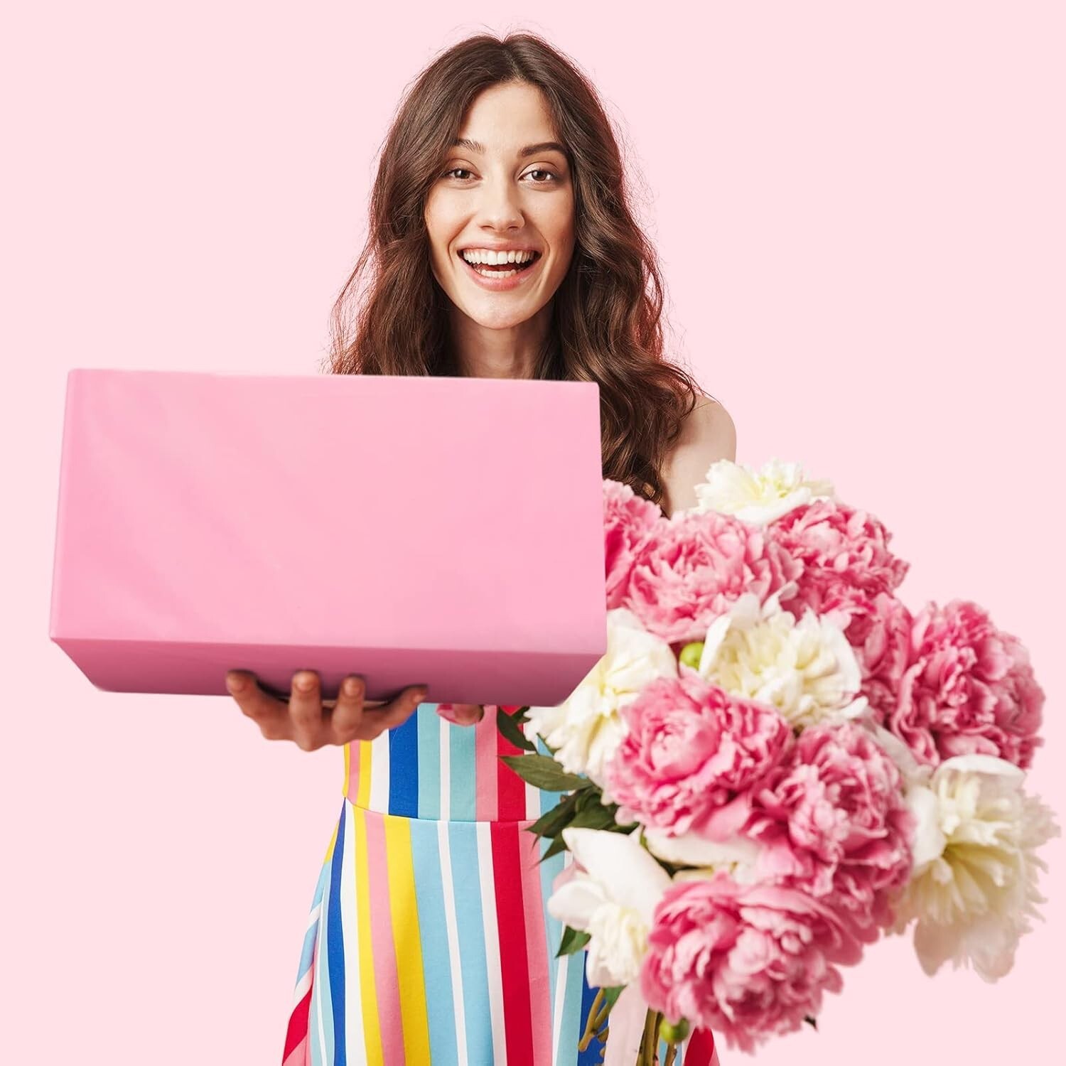 300x Large Poly Mailers 24×24″ Shipping Bags for Clothes Business Light Pink