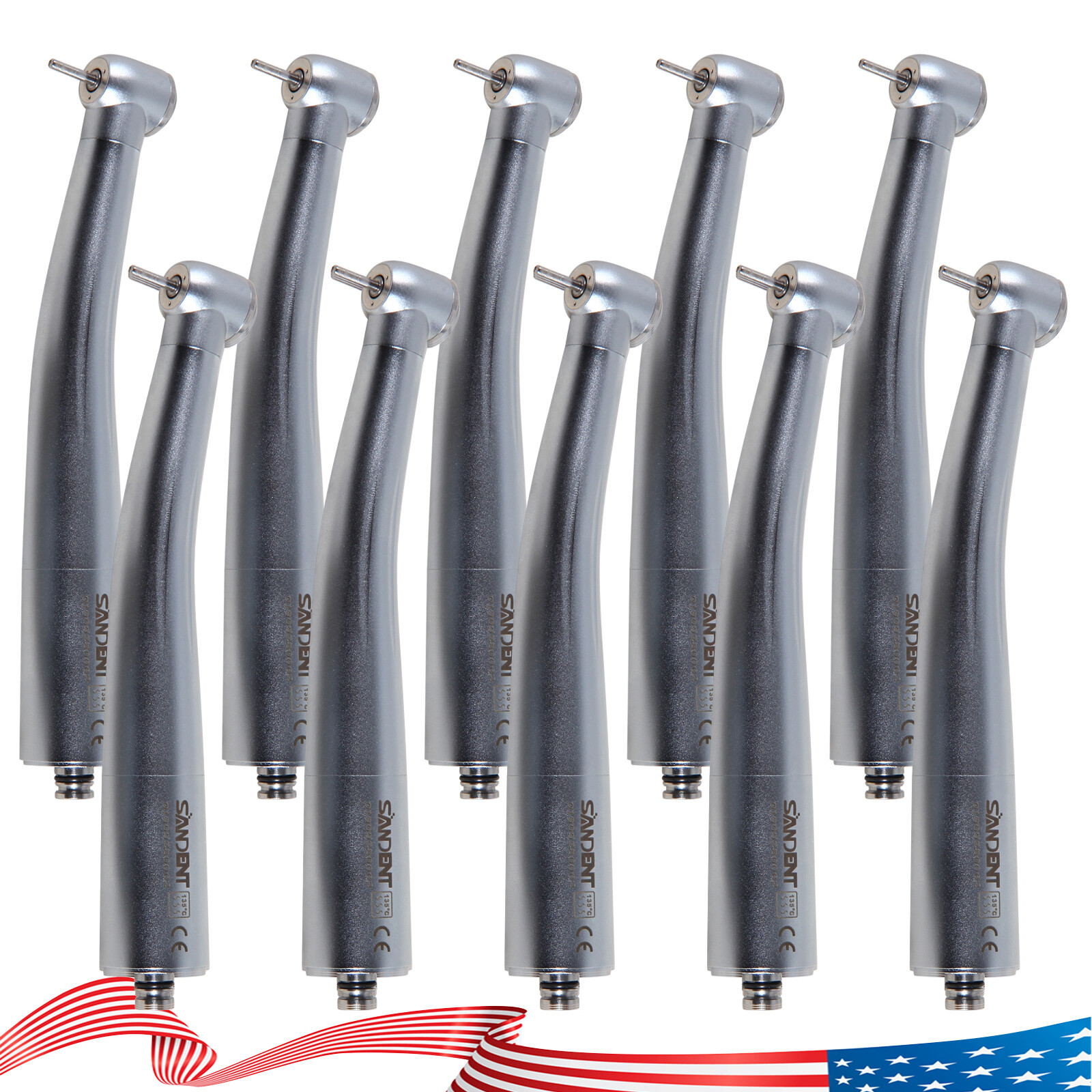 1-10Pcs SANDENT Dental High Speed Turbine Handpiece /NSK Style 4 Hole Coupler st