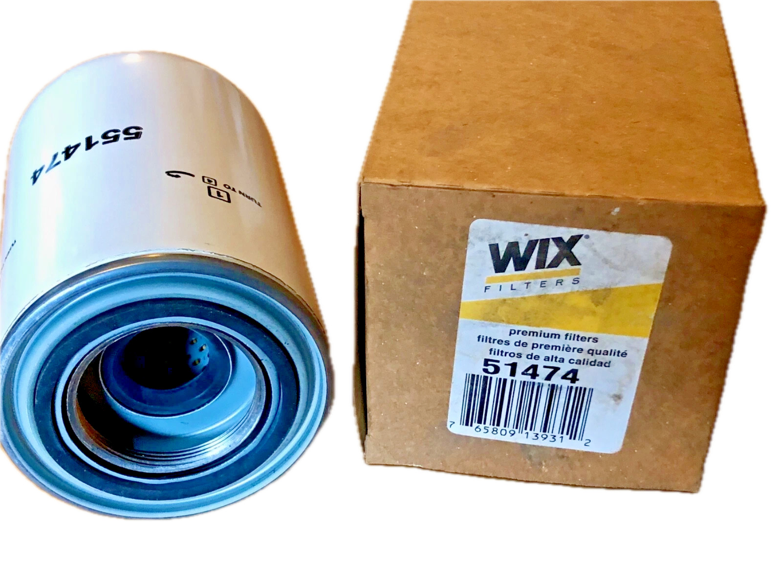 WIX 51474 Hydraulic Filter 20 Micron Spin-On Transmission Oil NAPA Gold 1474 2PC