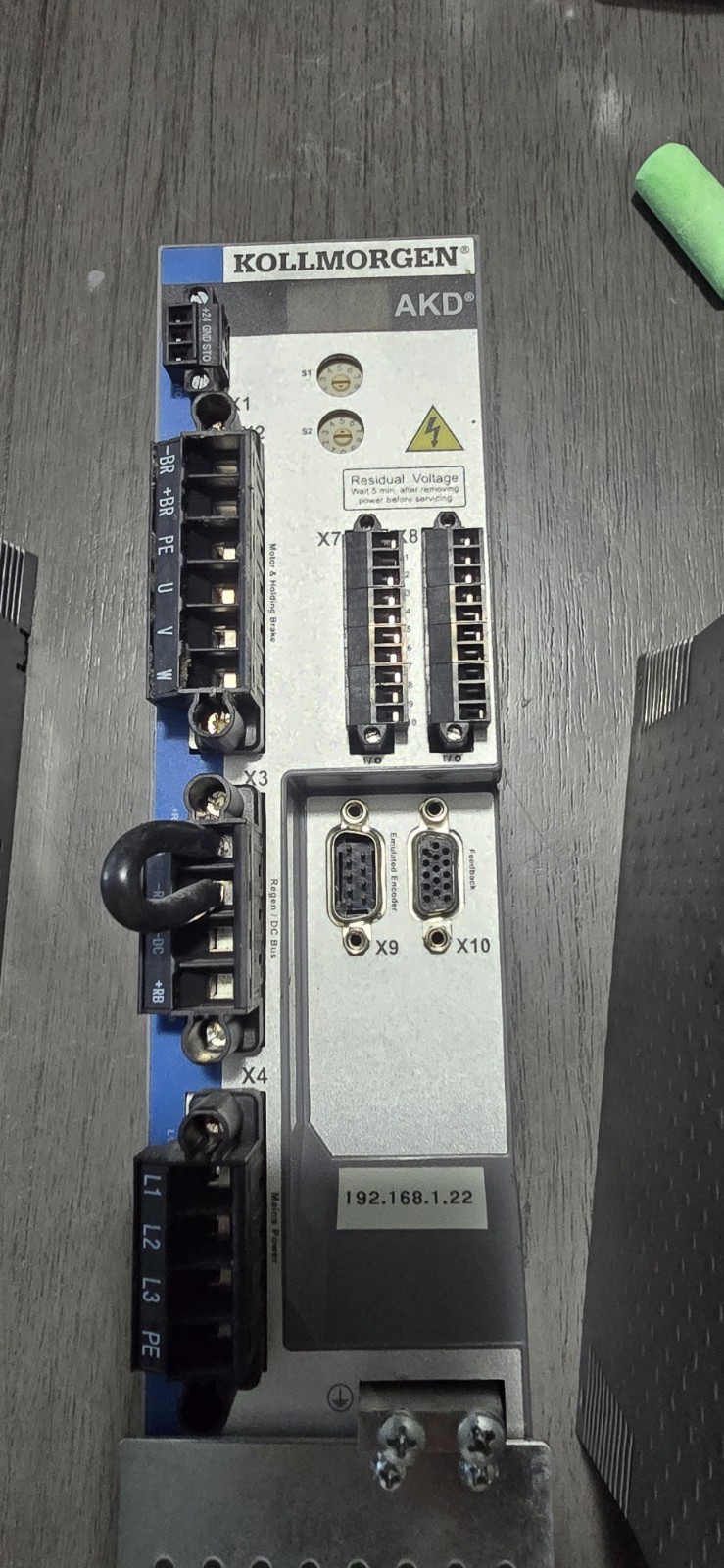 KOLLMORGEN AKD-P00607-NBEI-0000 Servo Drive – Used