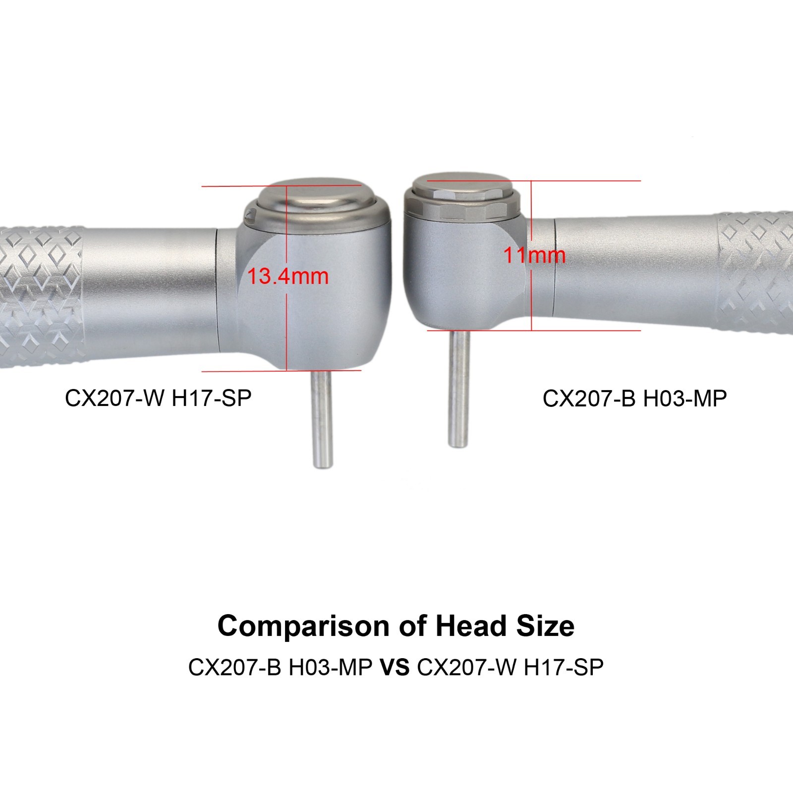 COXO Dental High Speed Handpiece 4 Hole LED Turbine E Generator Mini Head CX207