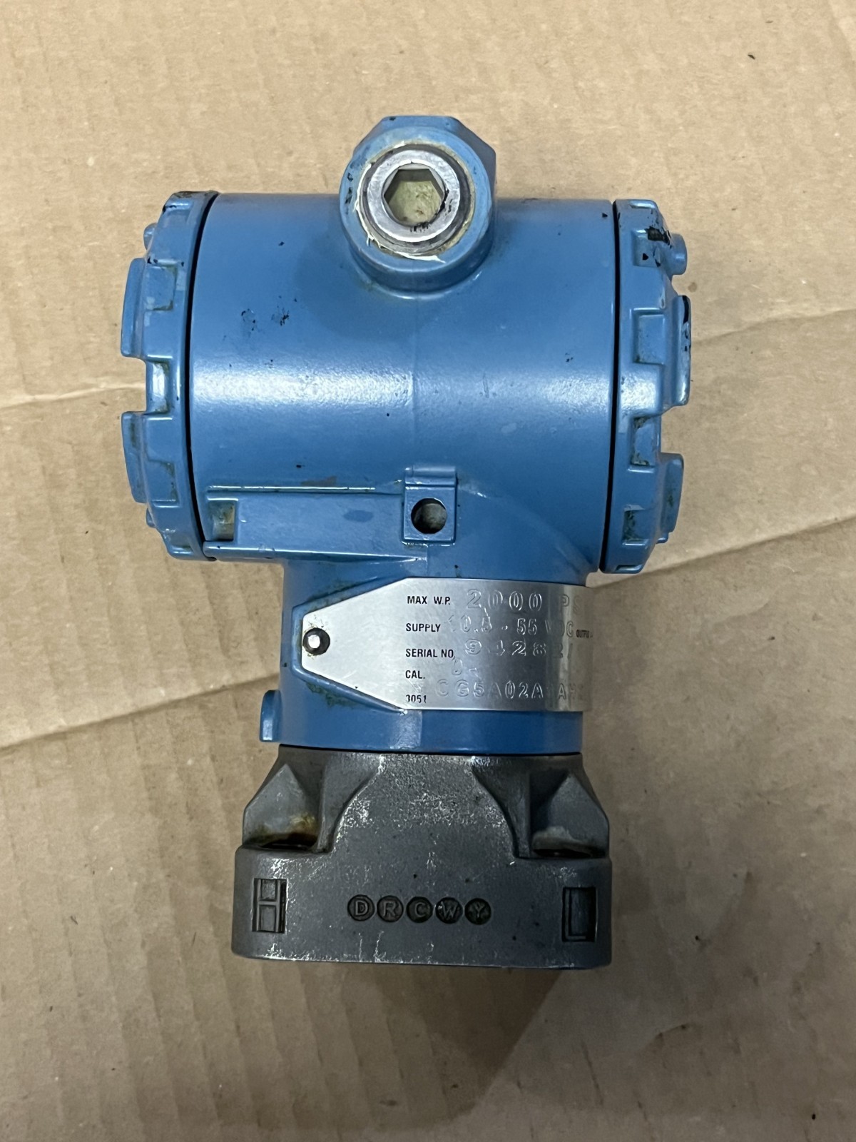 ROSEMOUNT 3051-CG5A02A1AH2B1DF PRESSURE TRANSMITTER 2000 psi