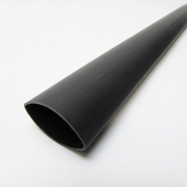 (1 FOOT) 1/4″ Black Heat Shrink Tube 3:1 Dual Wall Adhesive Glue Marine 6.4mm ID