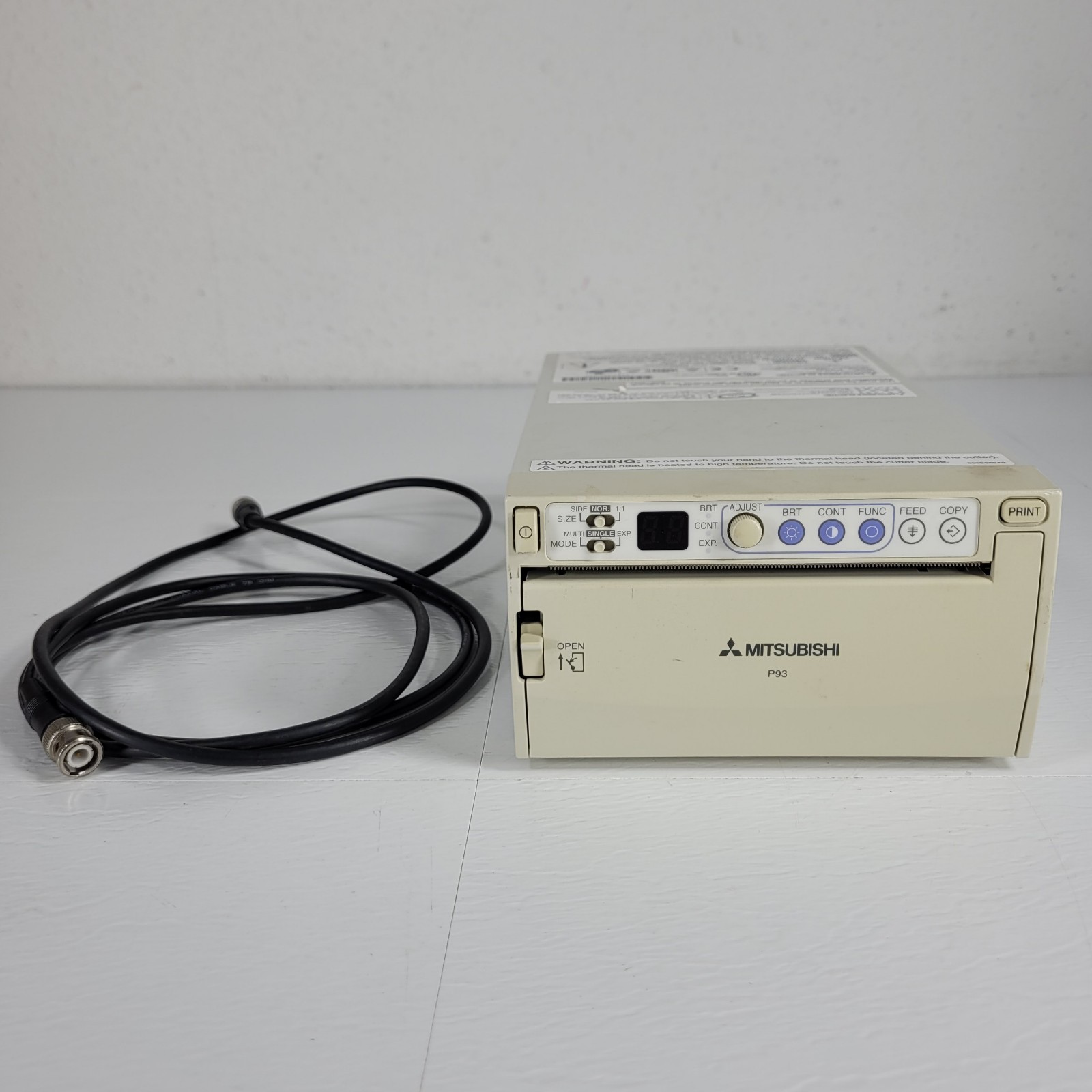 TESTED MITSUBISHI P93W B/W Thermal Video Copy Processor w/Video Cable