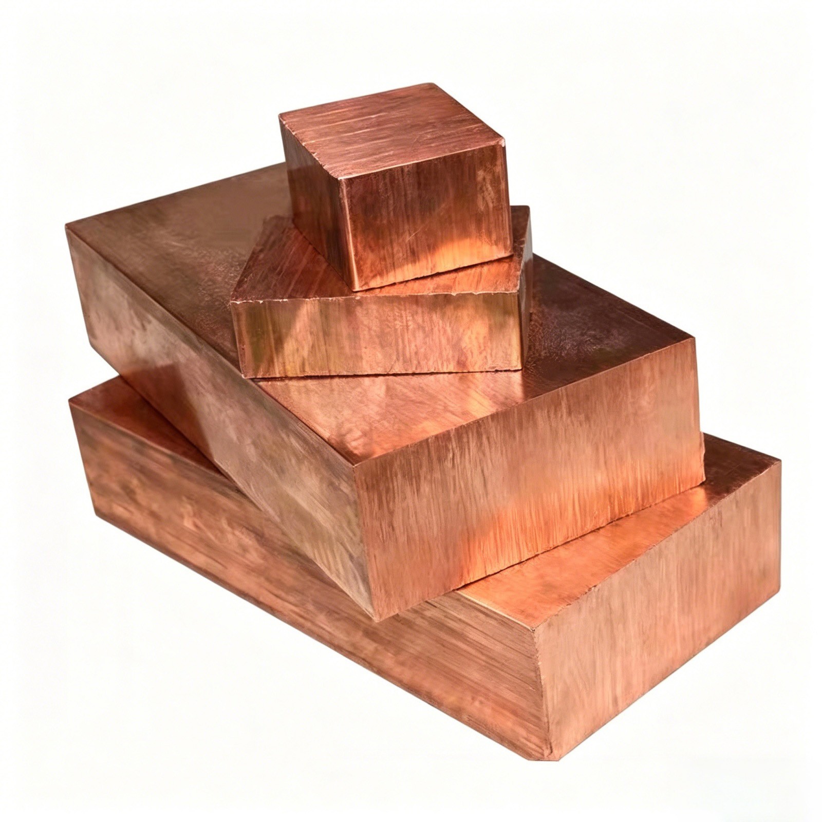 99.9% Pure Copper Block Copper Cube Mold Copper Block Rectangular C11000 Cu-ETP