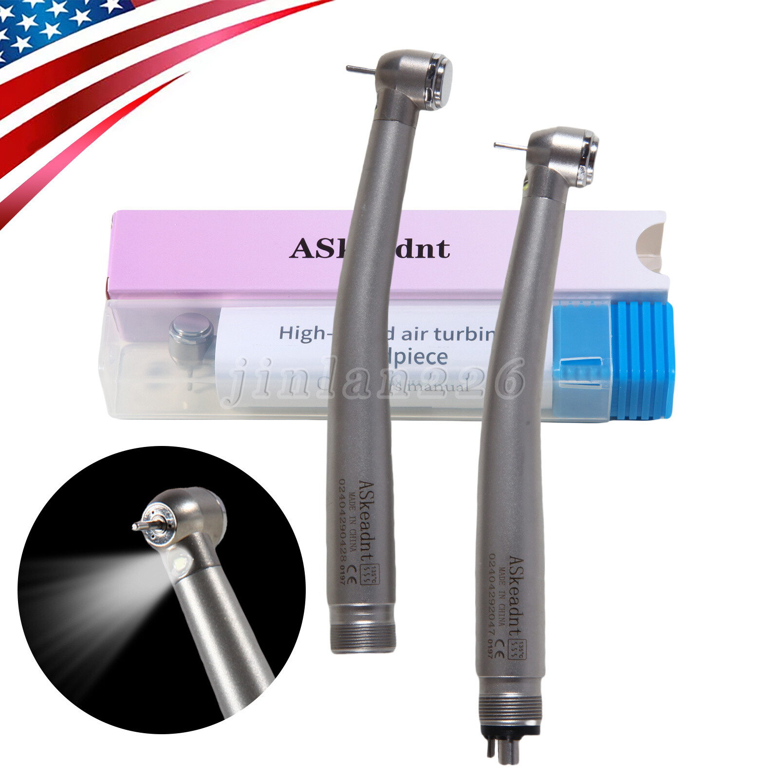 Dental LED High Speed Handpiece Air Turbine