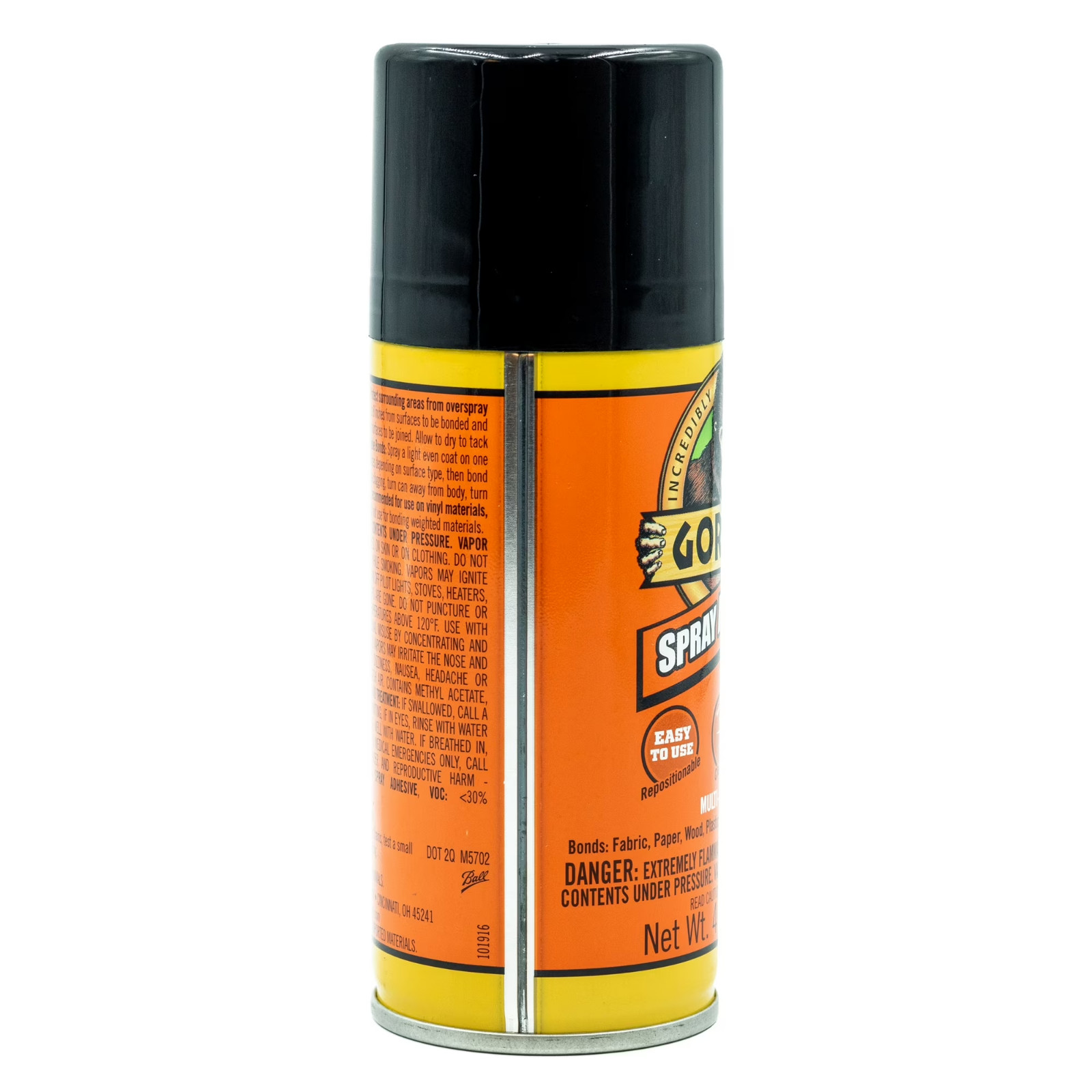 Heavy Duty Clear Spray Adhesive Repositionable Photo Safe Non-Yellowing 4oz New