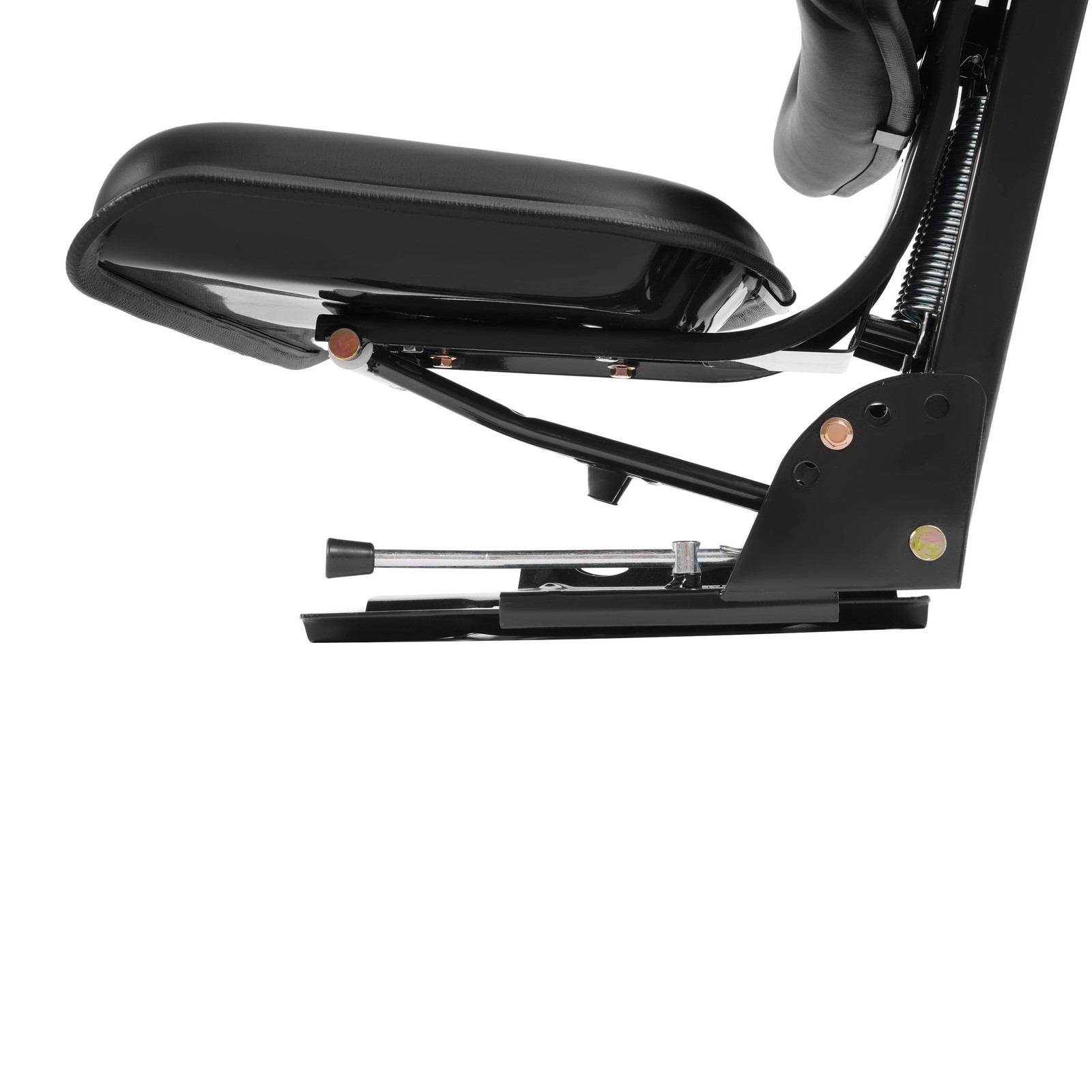 Black Universal Tractor Suspension Seat For Massey Ferguson Ford / New Holland