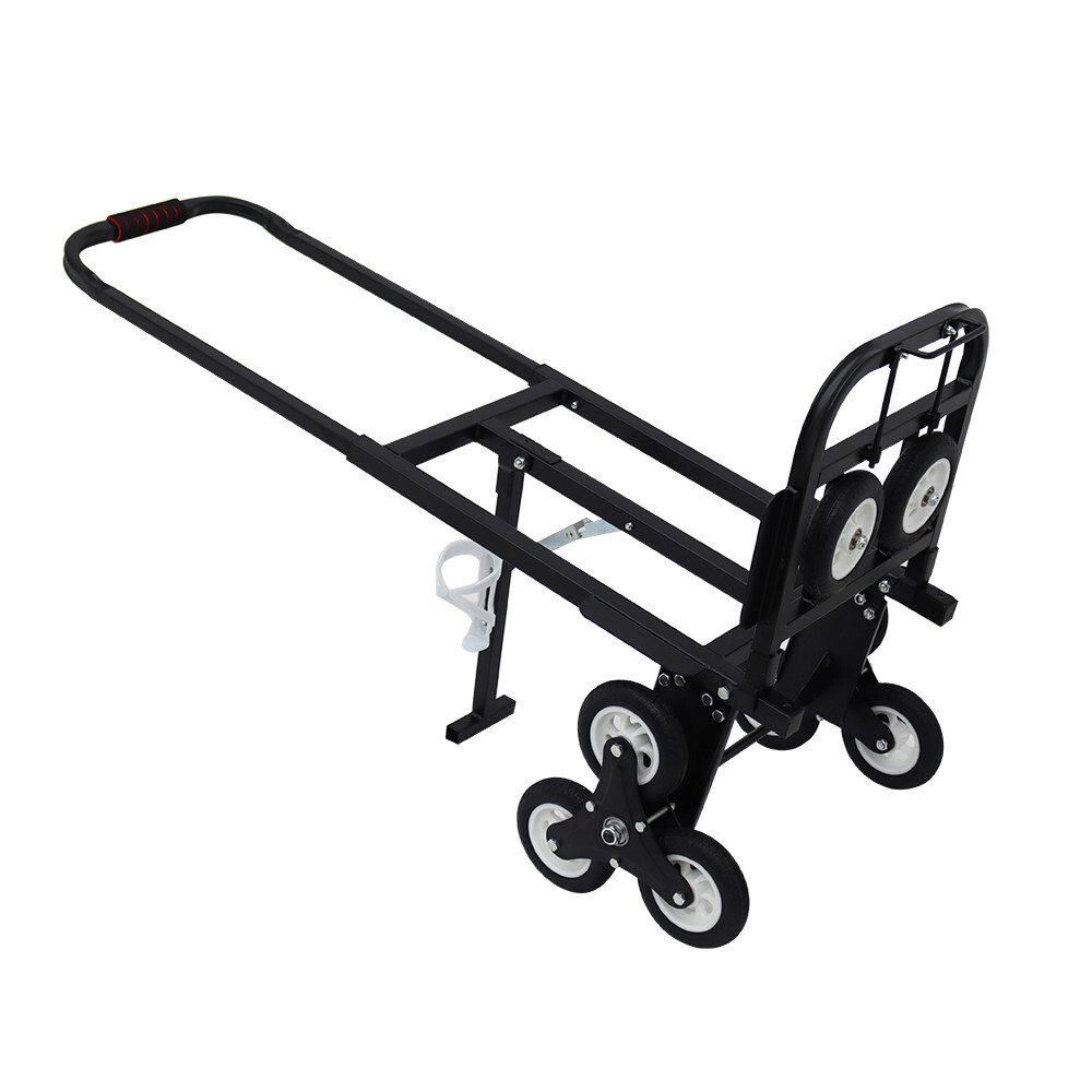 USED Black Carbon Steel Climbing Stairs Truck 16.43inchW 0.05in Pipe Thickness