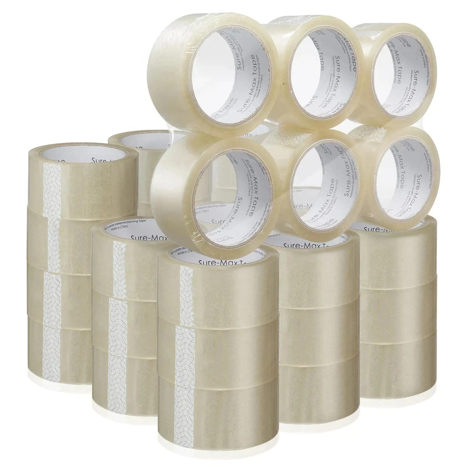 36 Rolls Carton Sealing Clear Carton Packing Tape Box Shipping – 2 mil