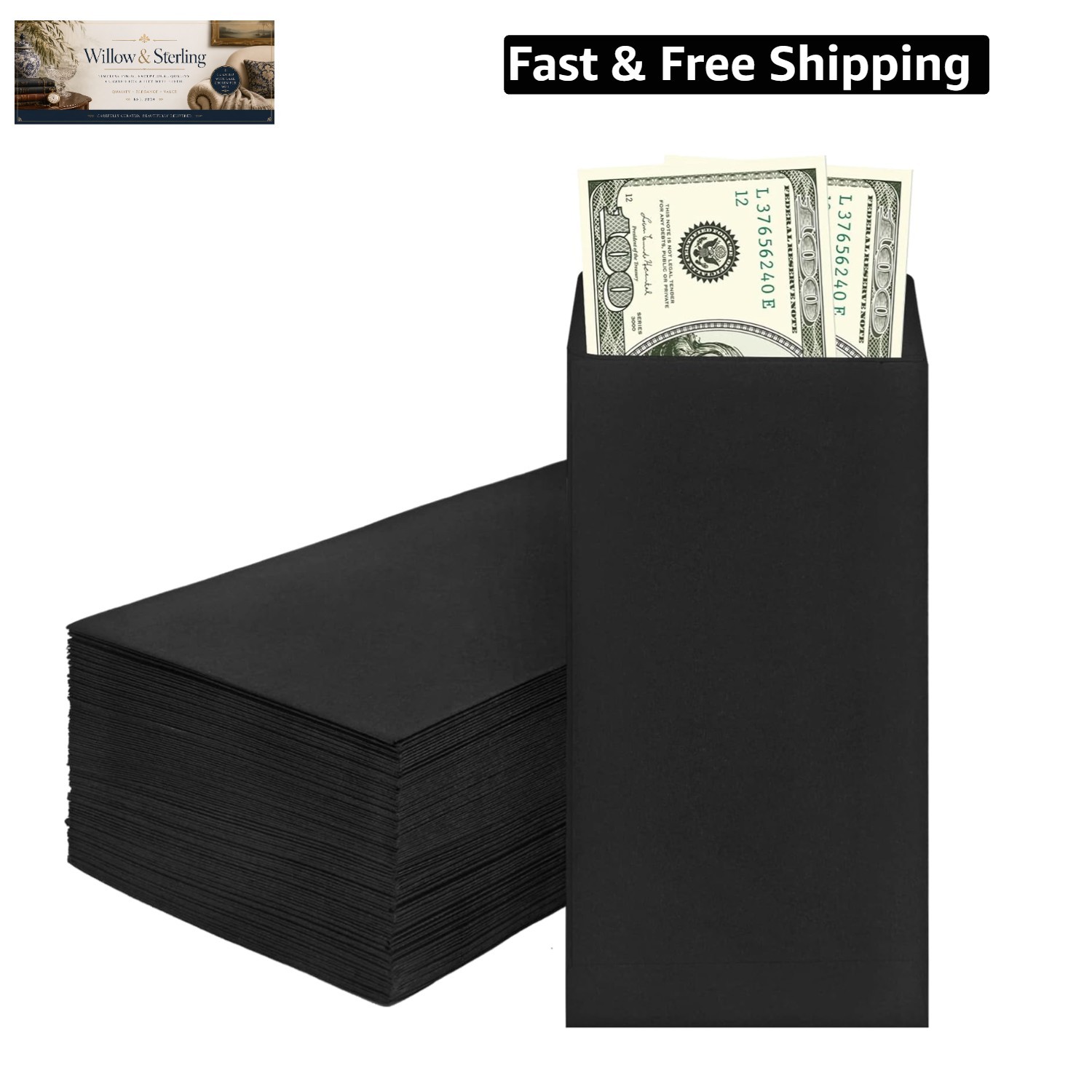 200 Pack Cash Envelopes for Budgeting, 6.7 x 3.5 Inch | Large Pack of Self-Ad…