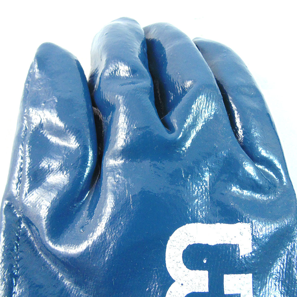 BG Nitrile Coated Rubber PVC Gloves Chemical Resistant,One size,Blue-BG105NITRIL